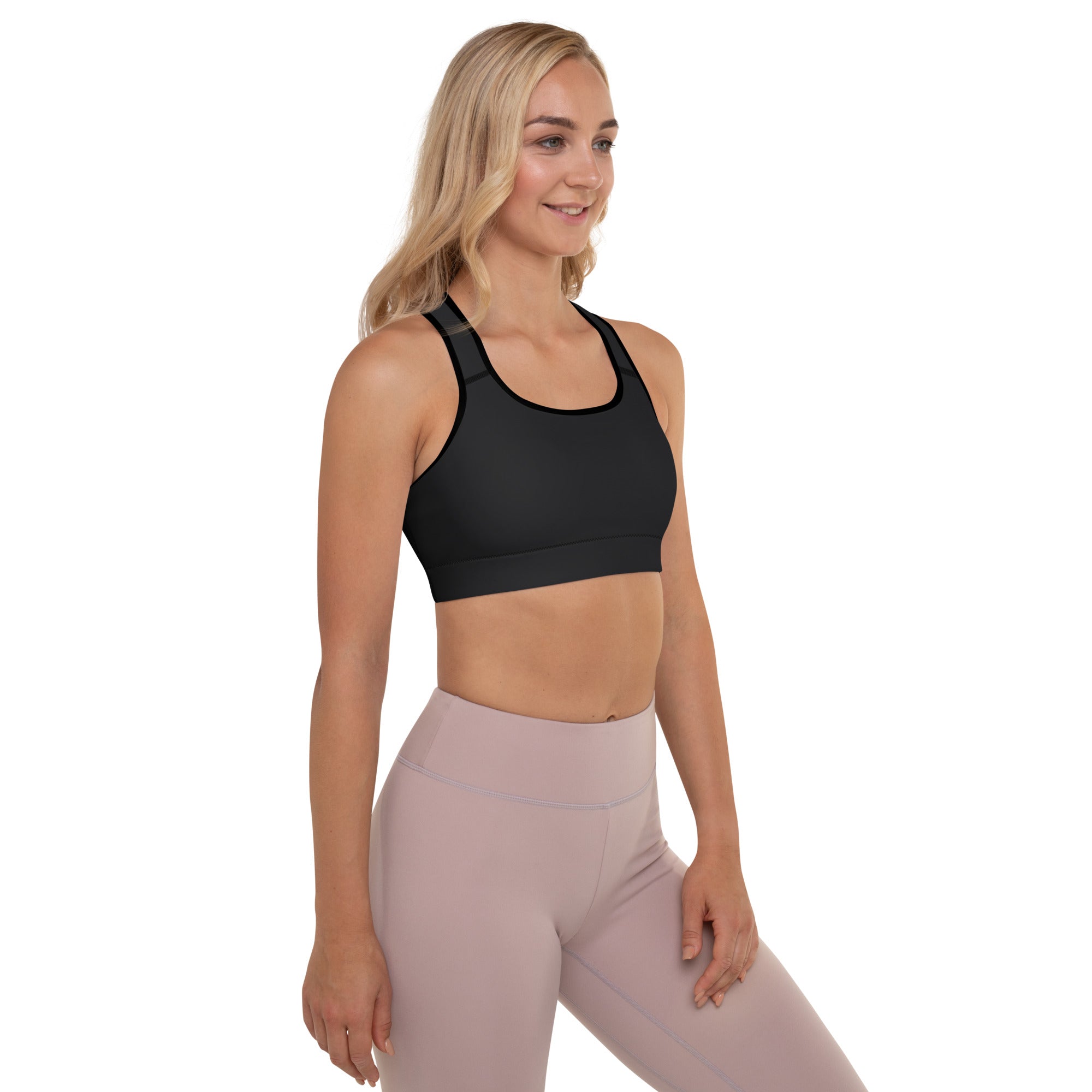 Padded Sports Bra Black