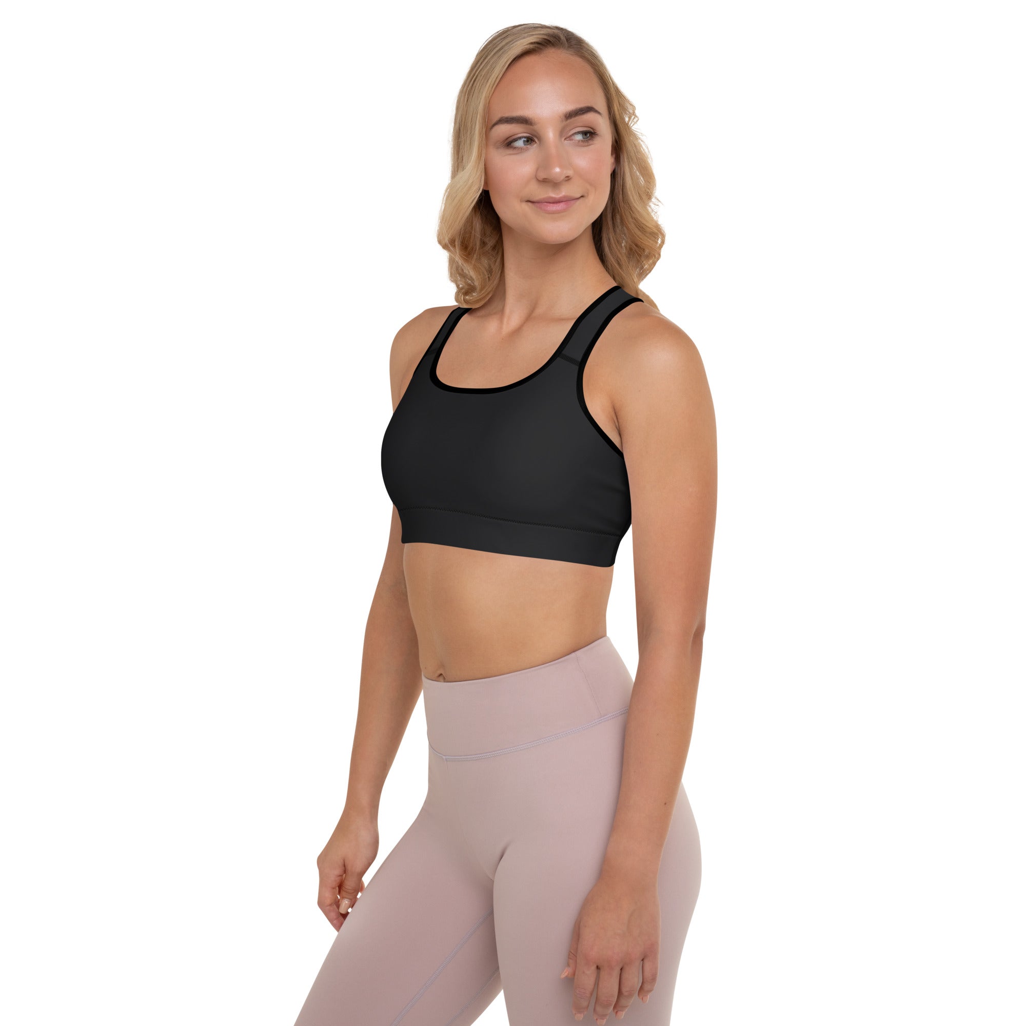 Padded Sports Bra Black