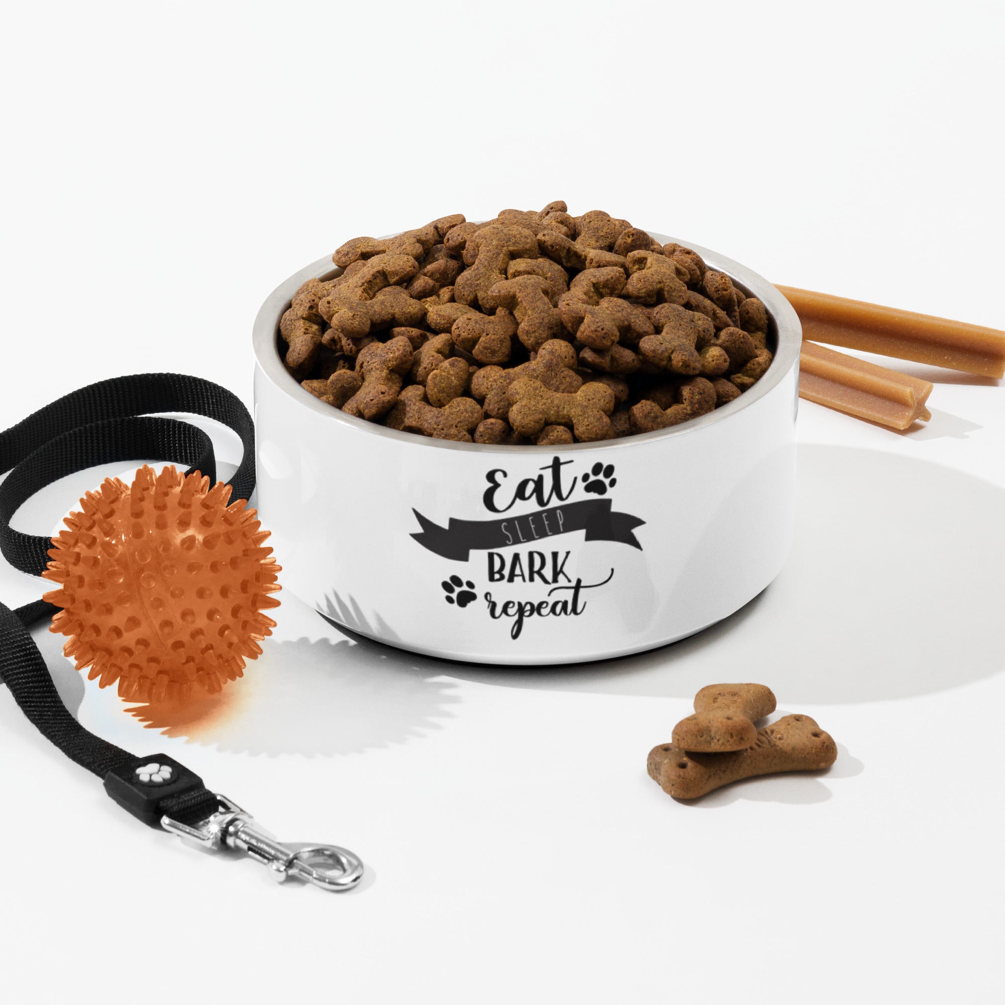 Pet bowl Eat sleep bark