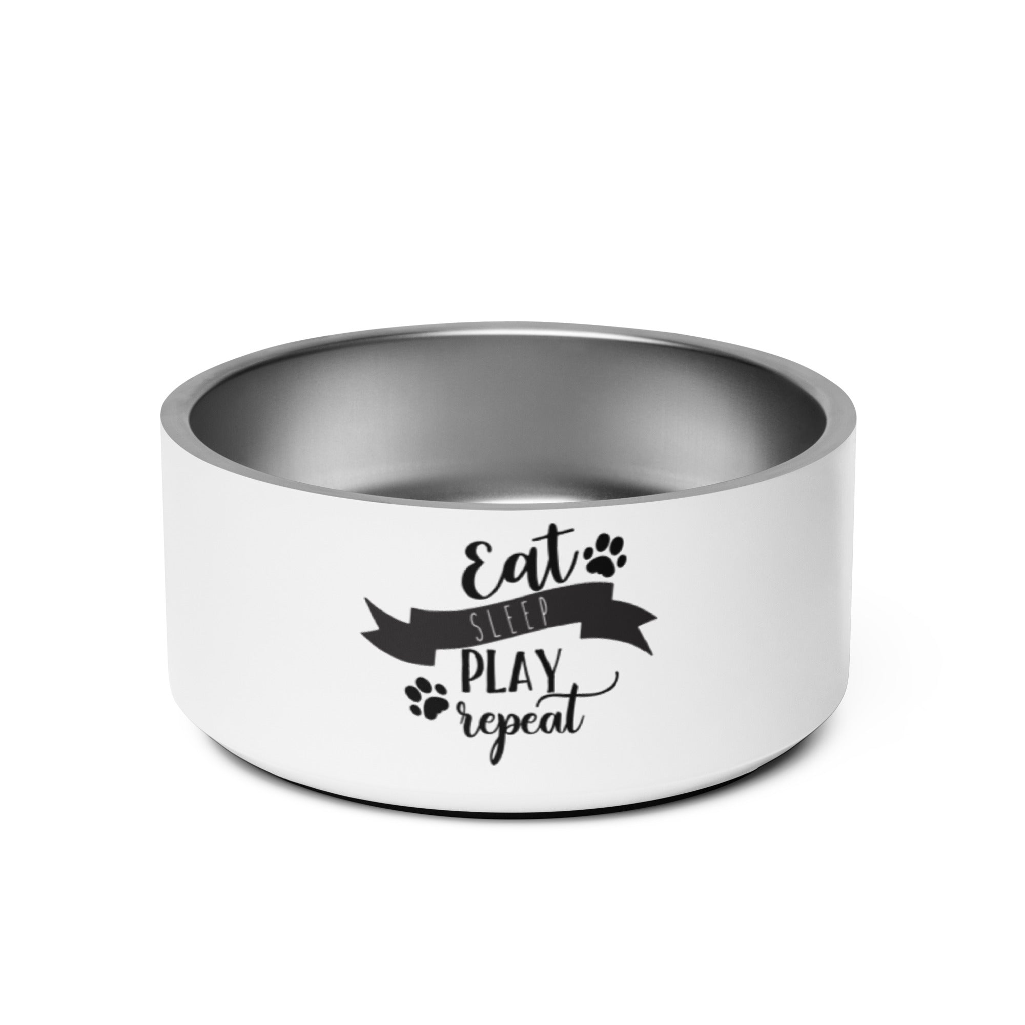 Pet bowl Eat sleep play