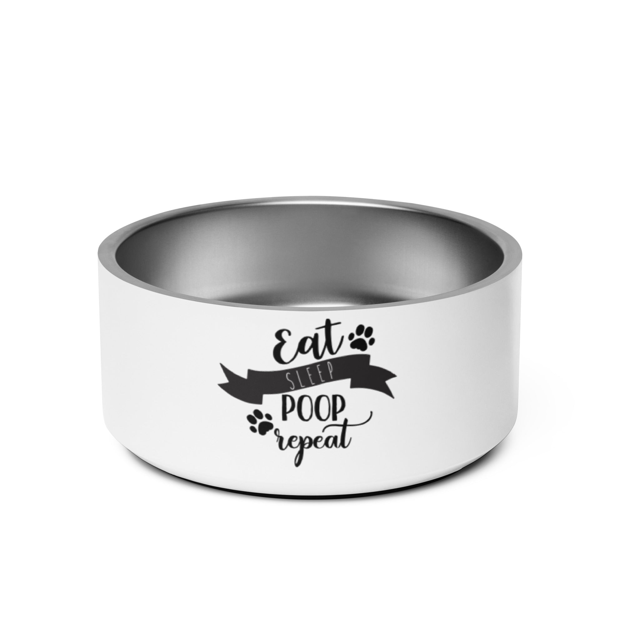 Pet bowl eat sleep poop