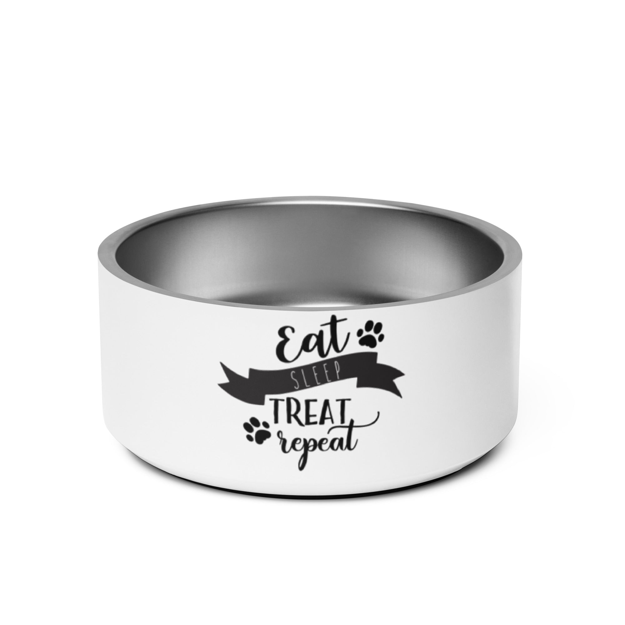 Pet bowl Eat sleep treat