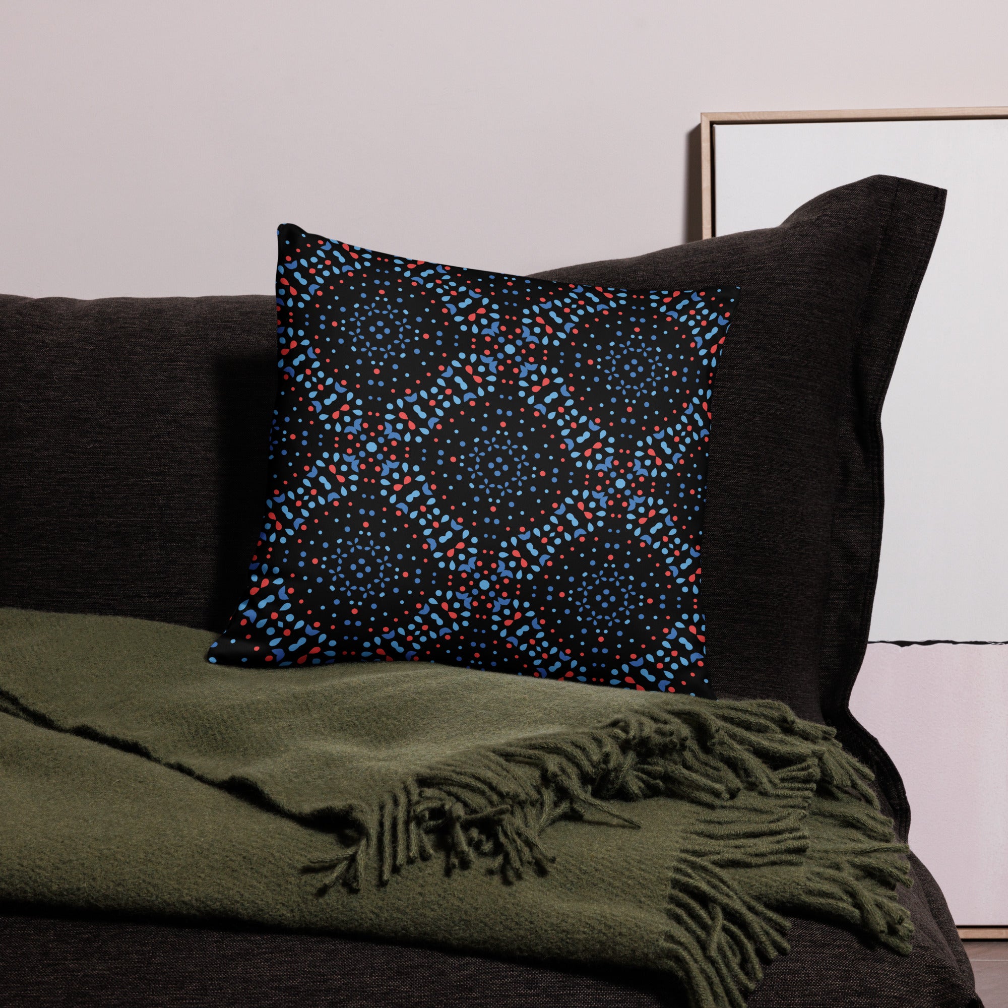 Pillow Case Floral Geometric