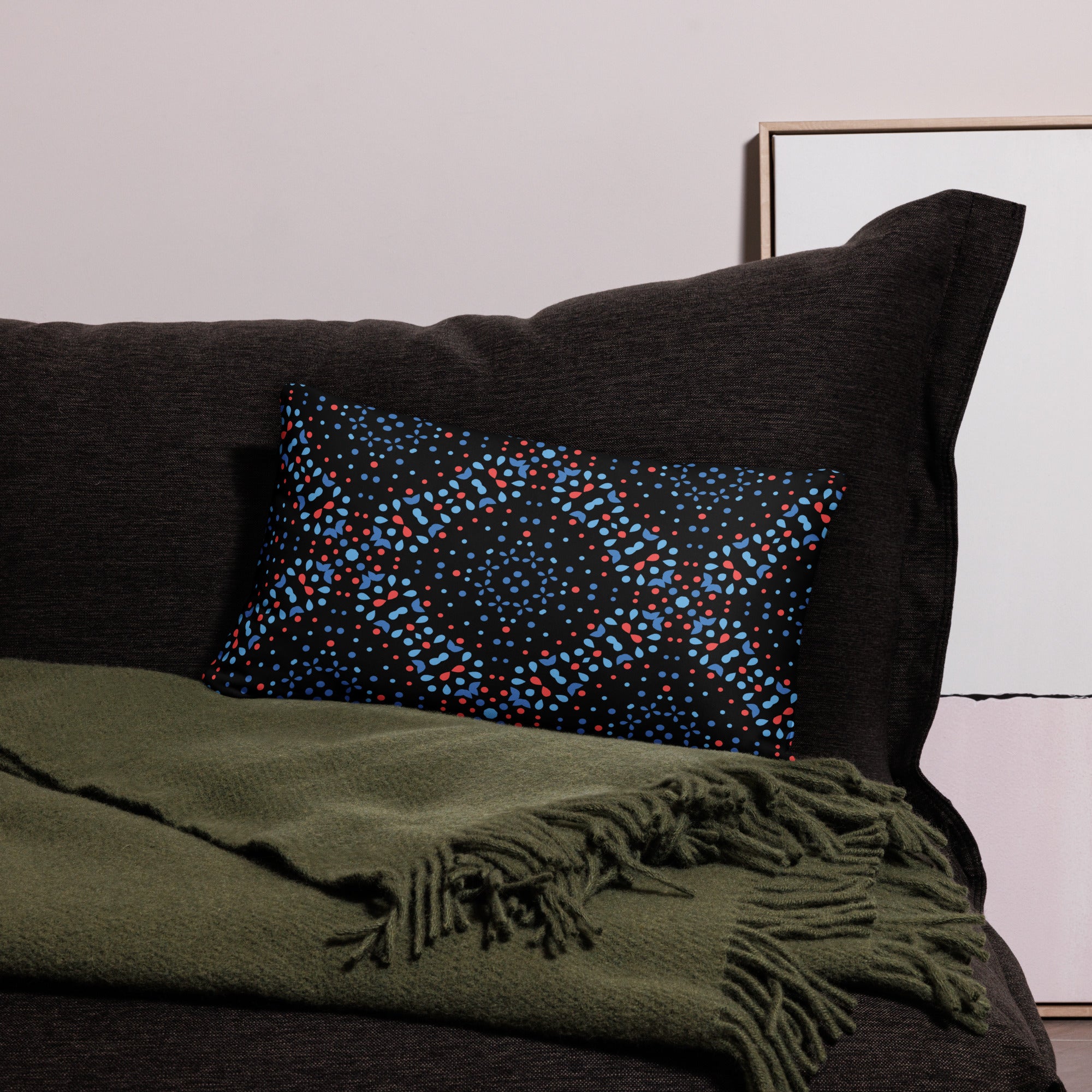 Pillow Case Floral Geometric