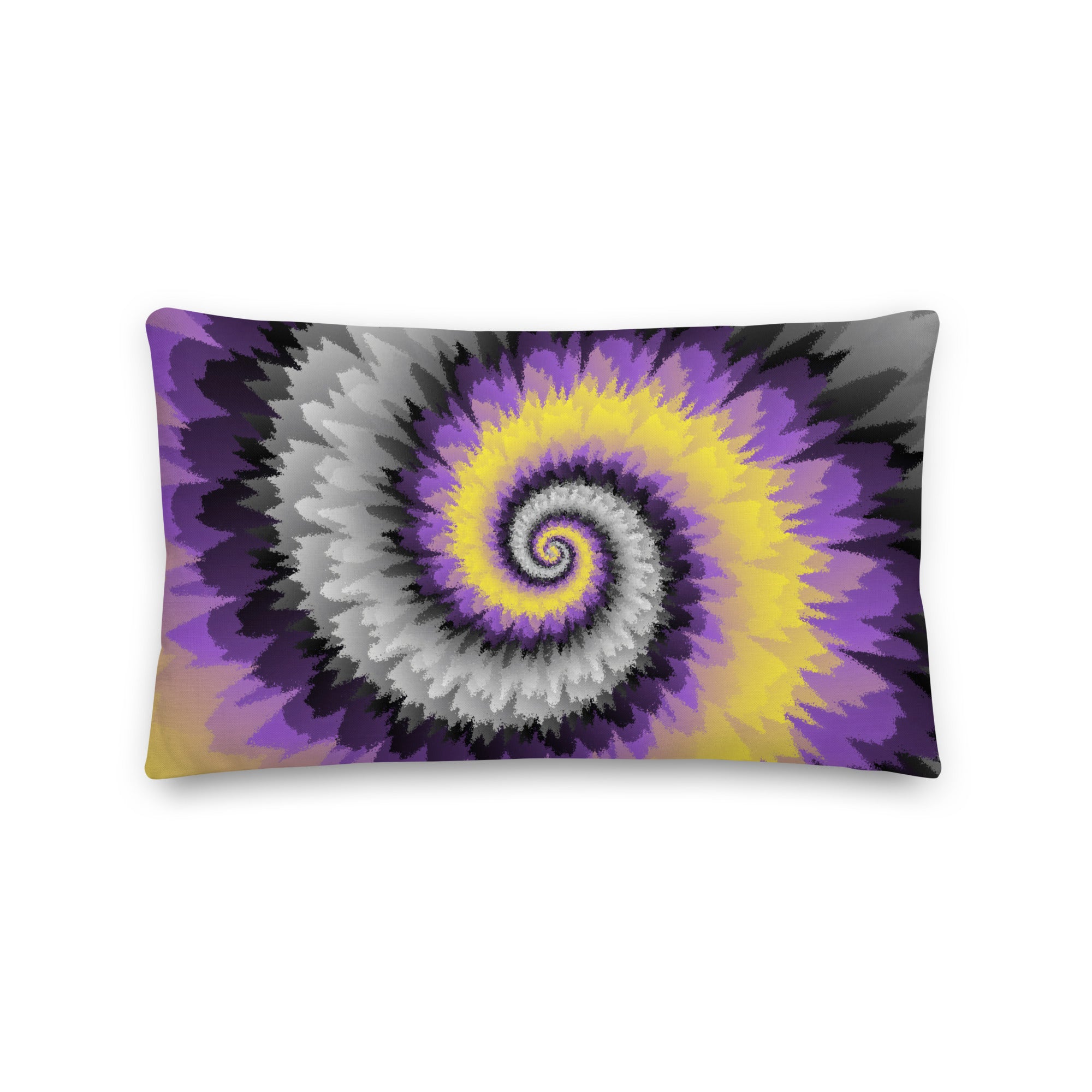 Premium Pillow Tie Dye Spiral Nonbinary