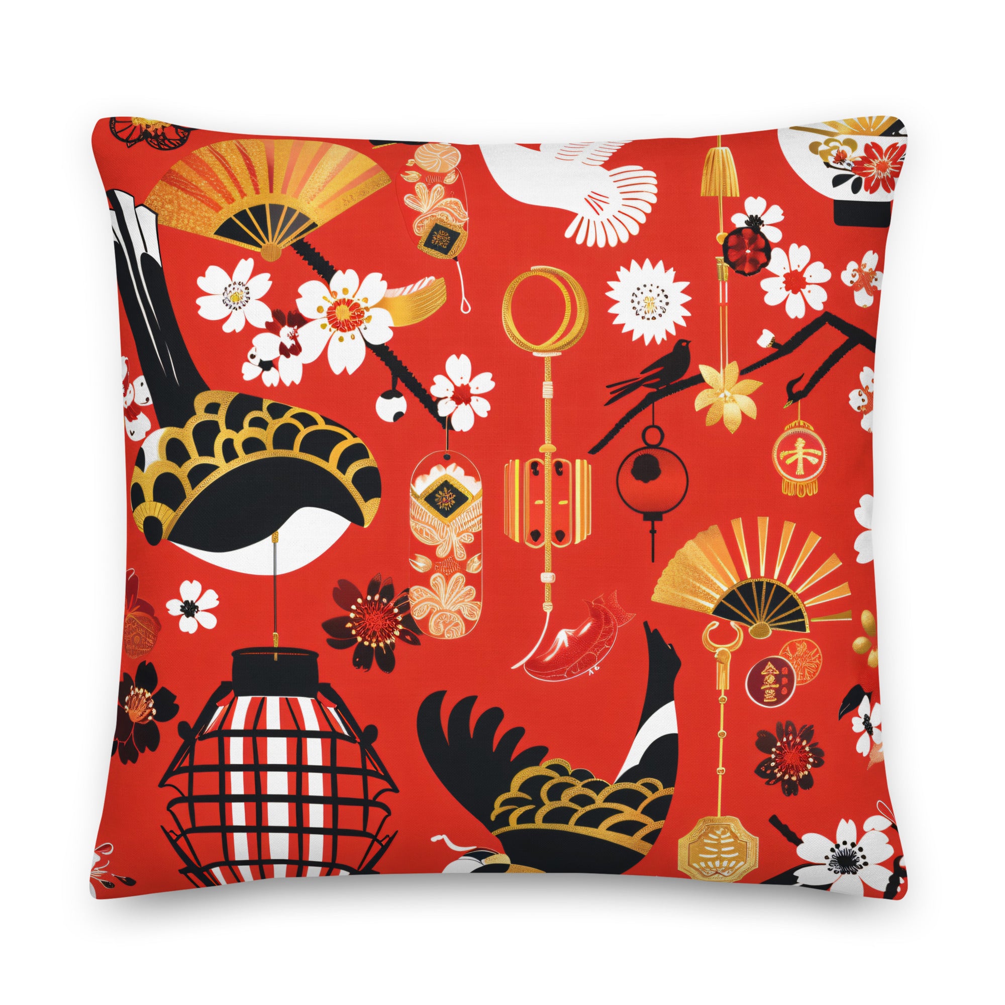 Premium Pillow Traditional Japanese Arts VII