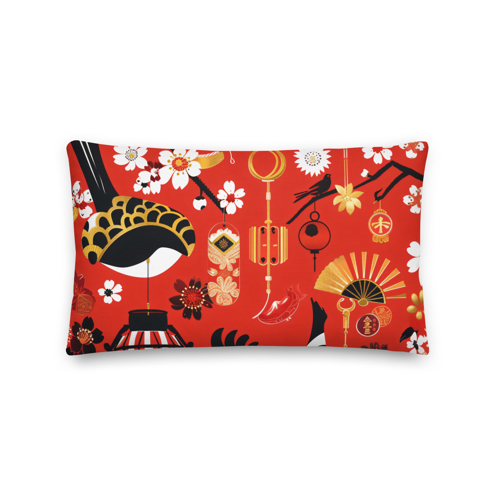 Premium Pillow Traditional Japanese Arts VII
