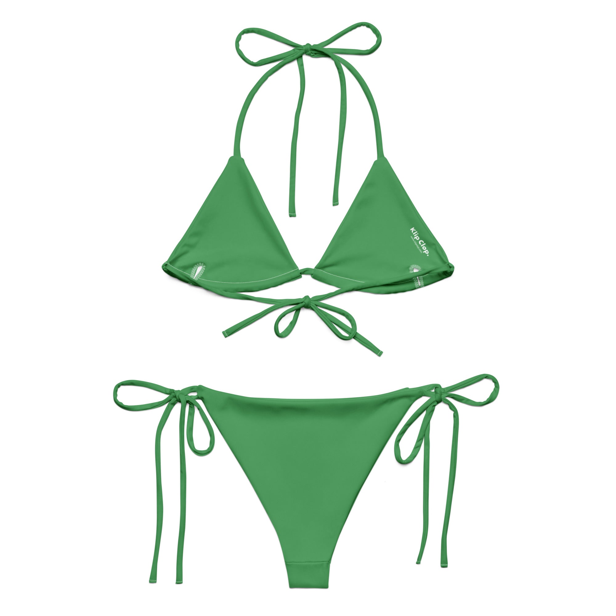 Recycled string bikini Green