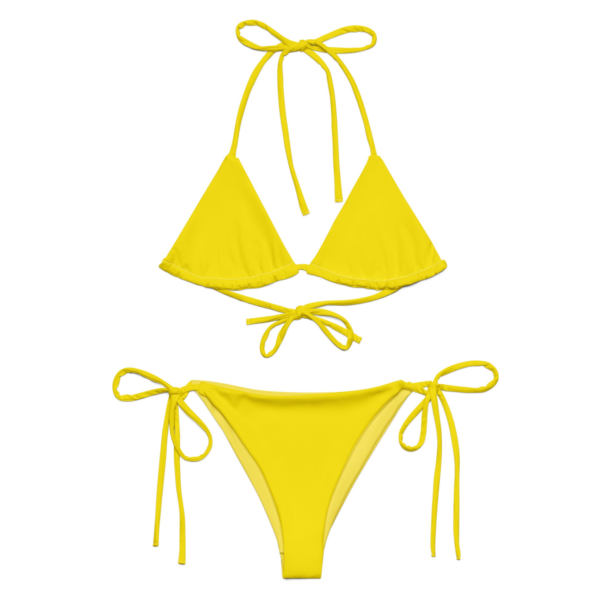 Recycled string bikini Yellow