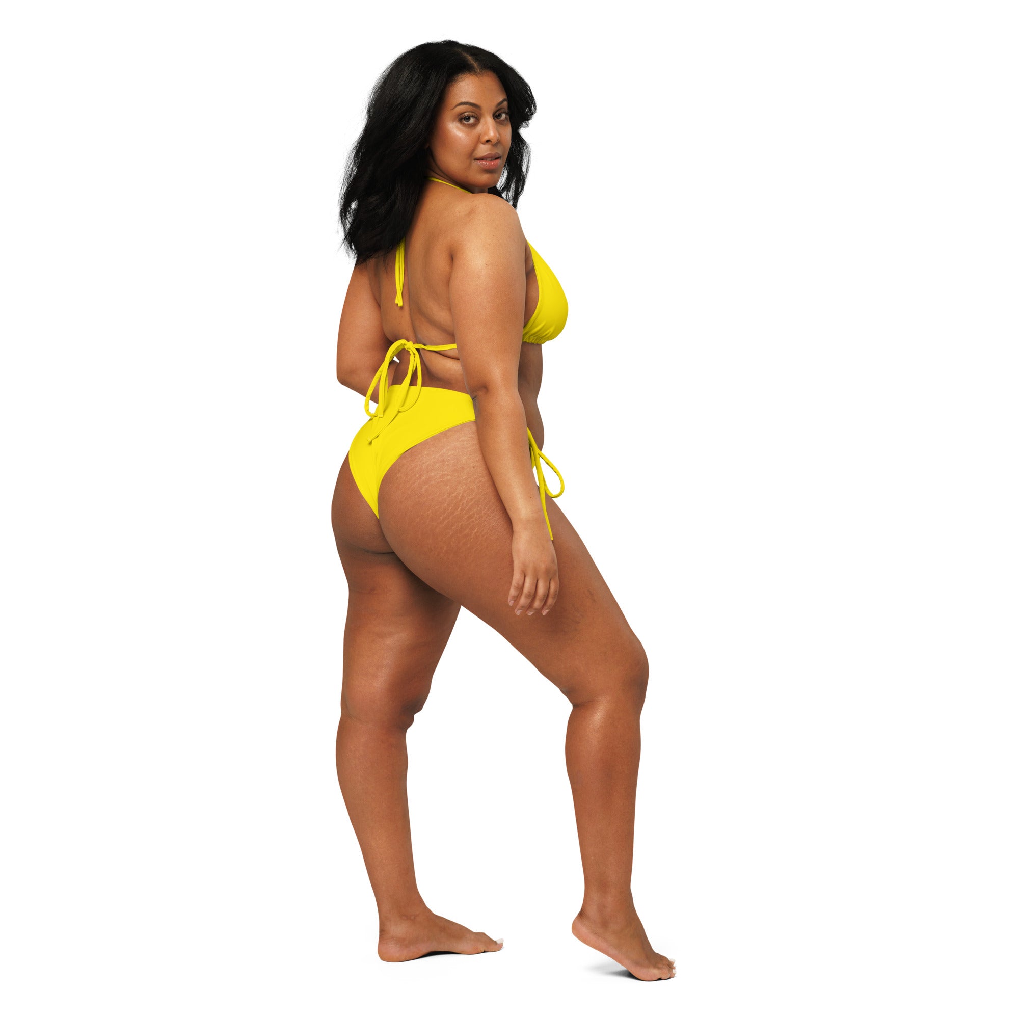 Recycled string bikini Yellow