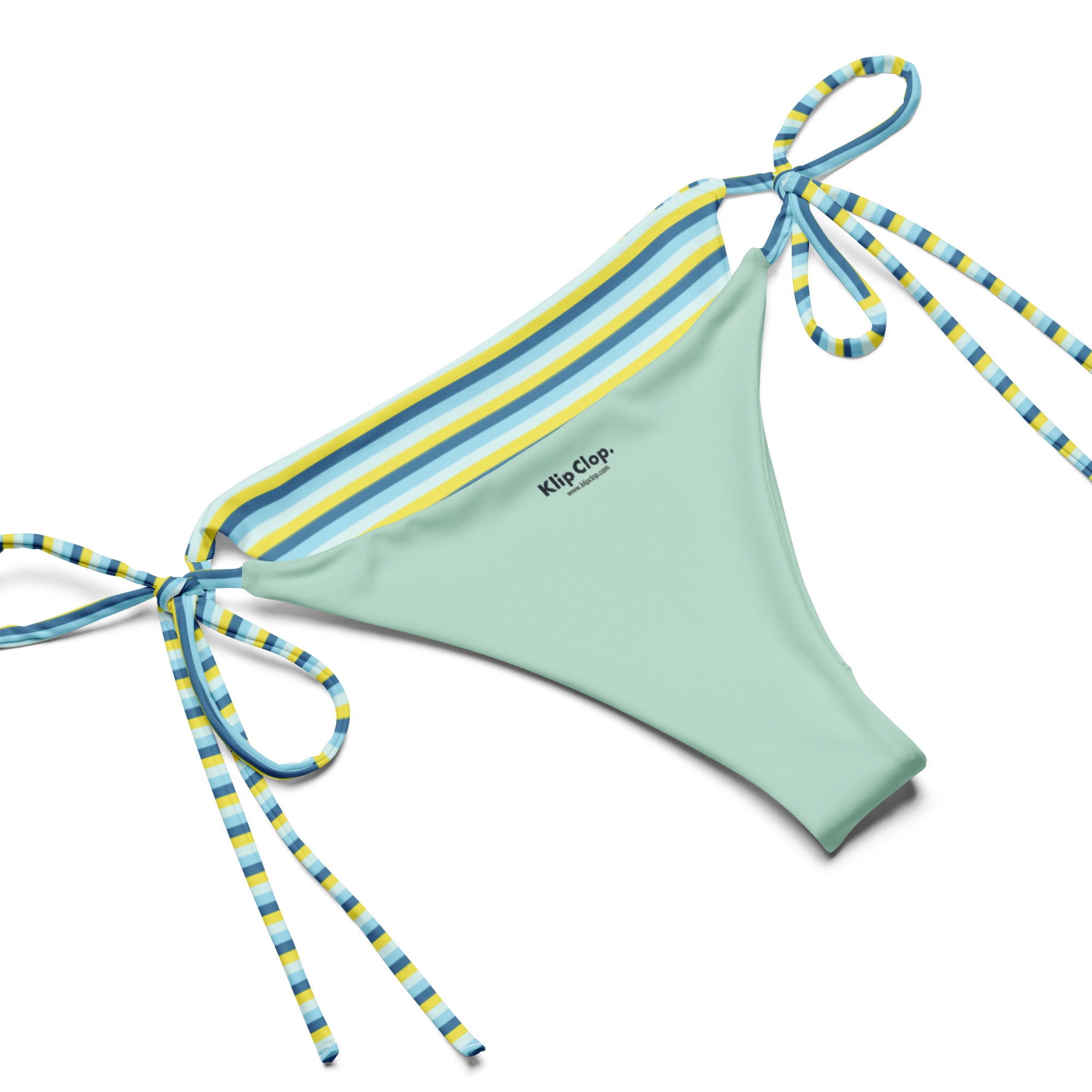 Recycled Colorful Striped String Bikini I