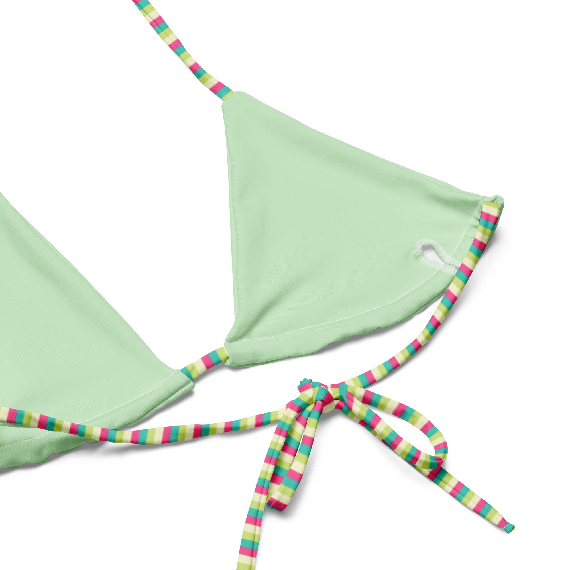 Recycled Colorful Striped String Bikini III