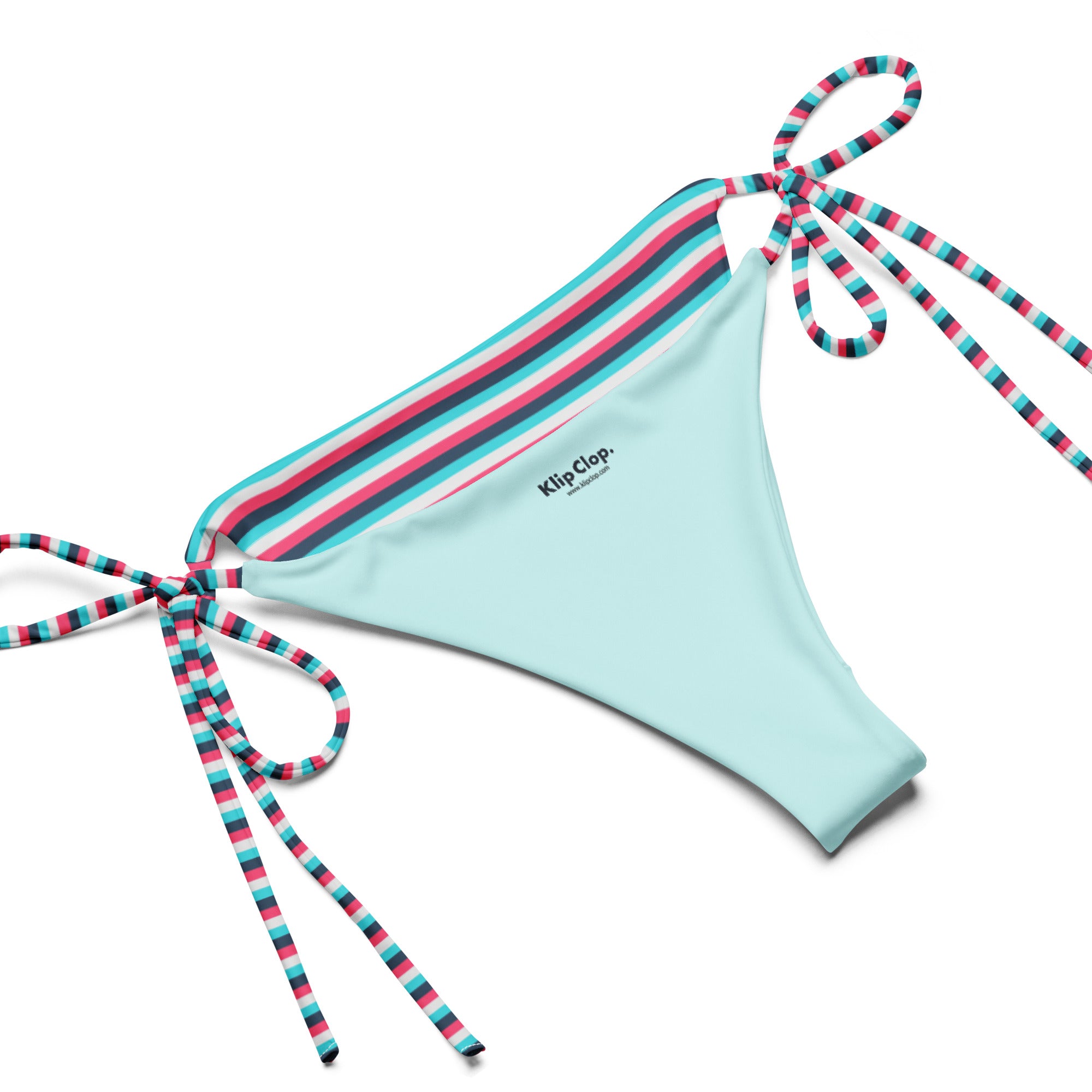 Recycled Colorful Striped String Bikini IV