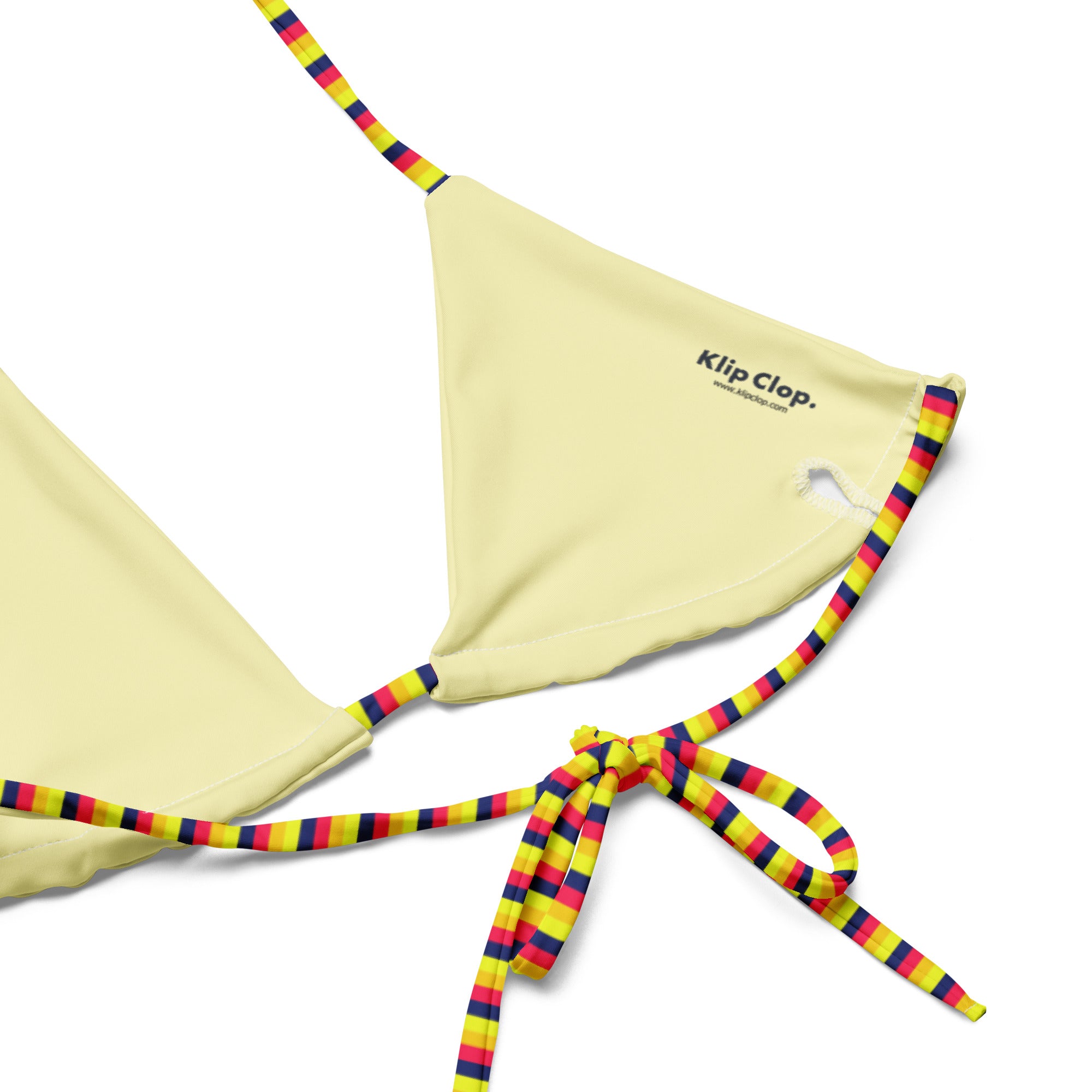 Recycled Colorful Striped String Bikini VII