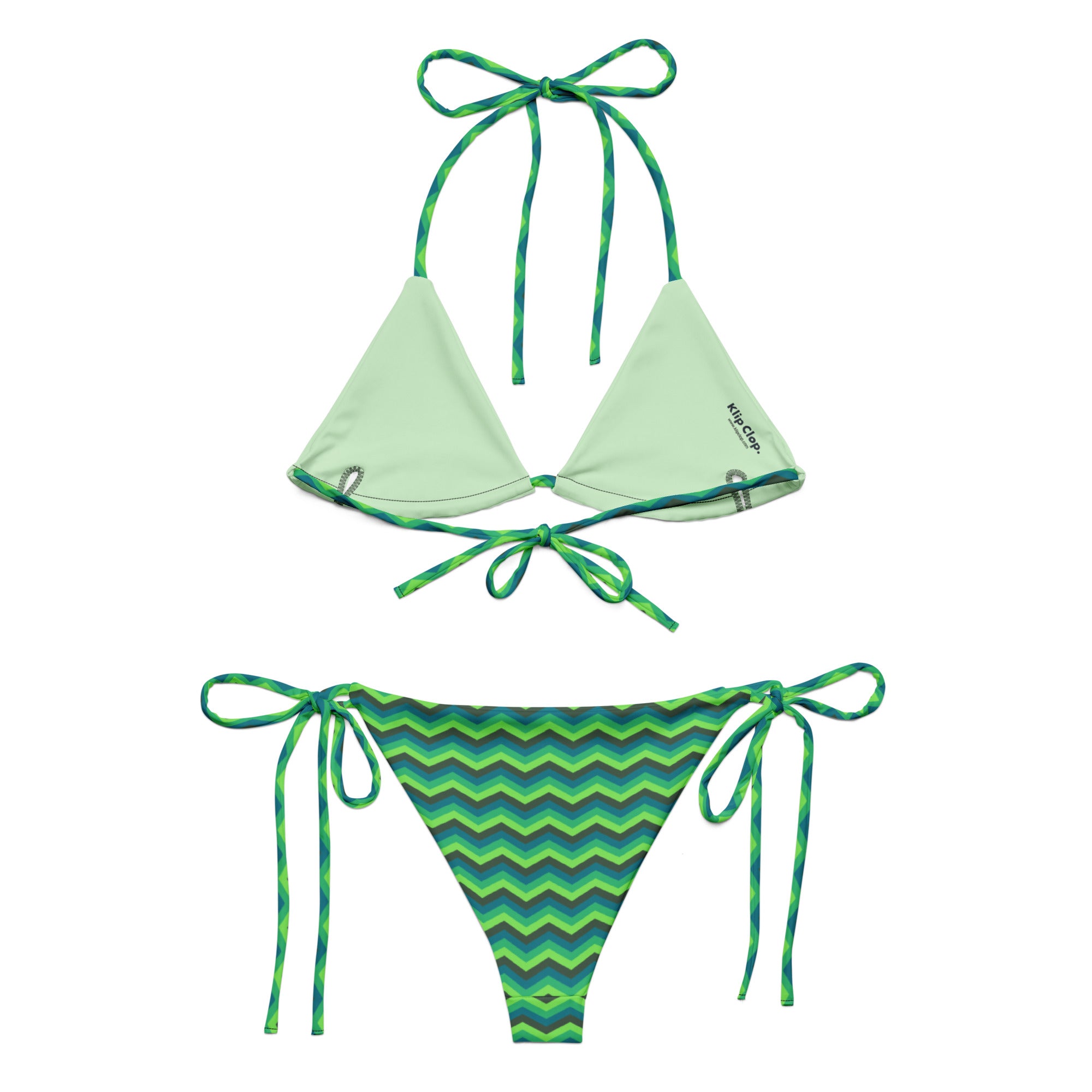 Recycled string bikini Zig Zag Stripes III