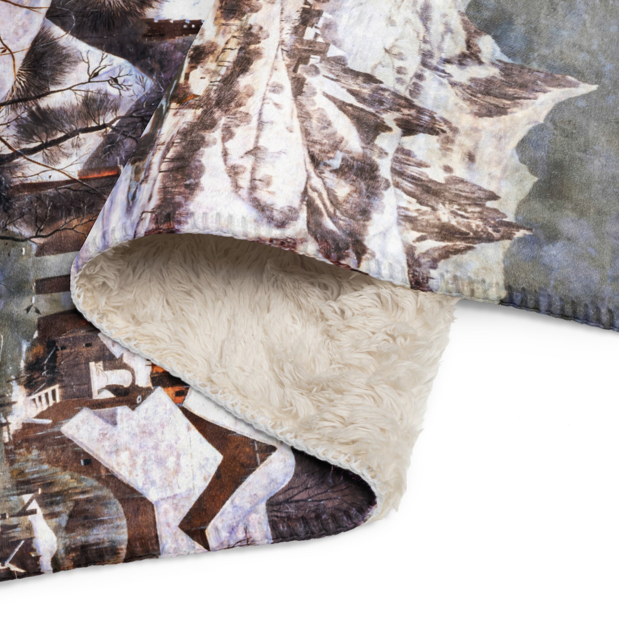 Sherpa blanket Hunters in the Snow