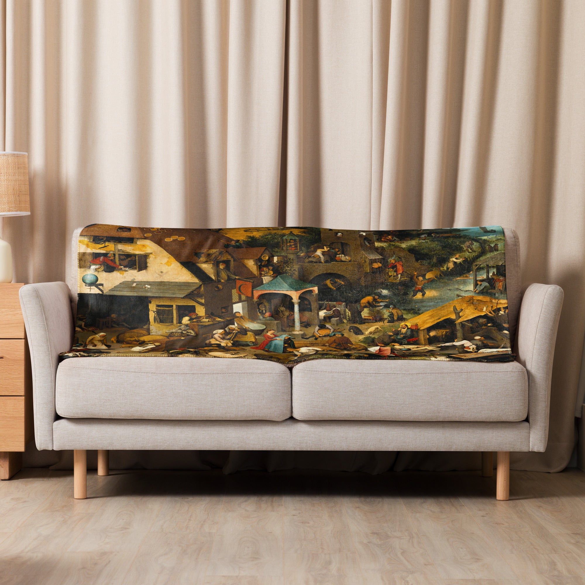 Sherpa blanket Netherlandish Proverbs