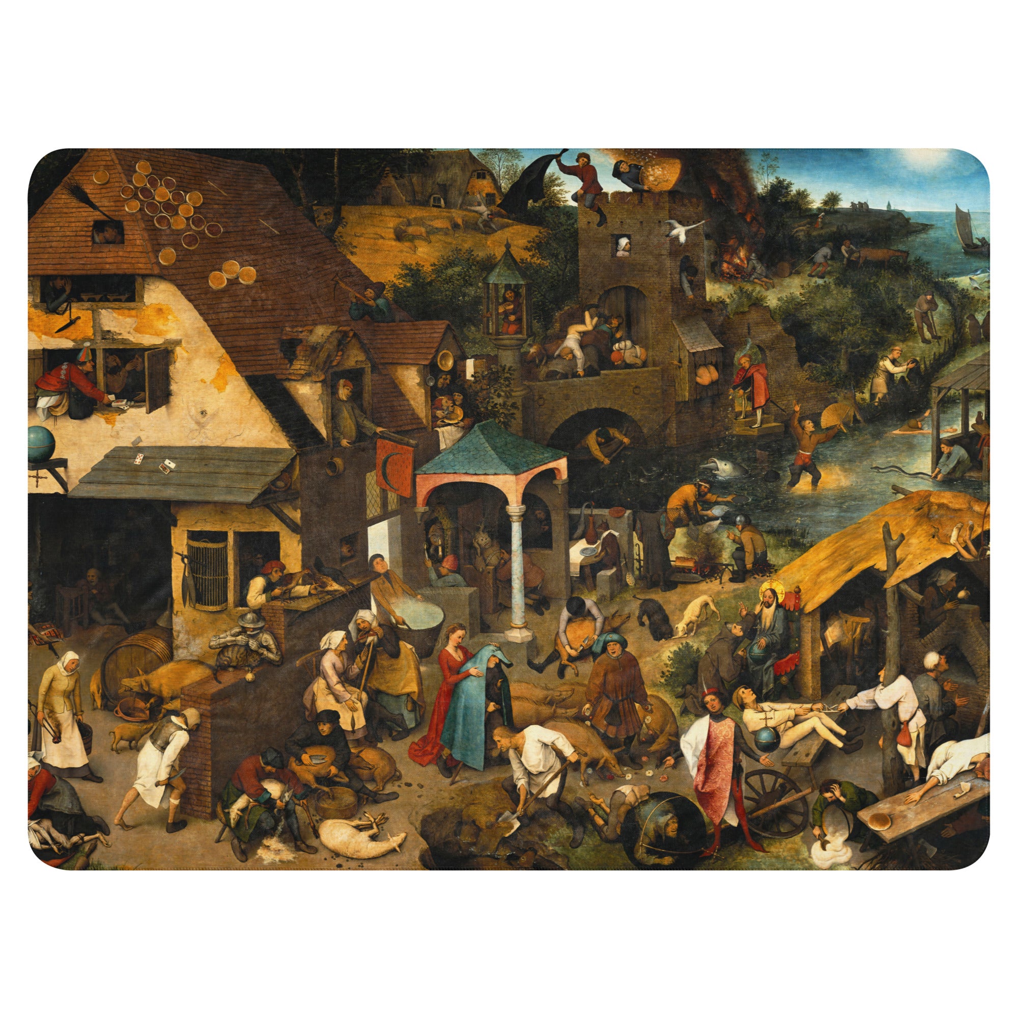 Sherpa blanket Netherlandish Proverbs