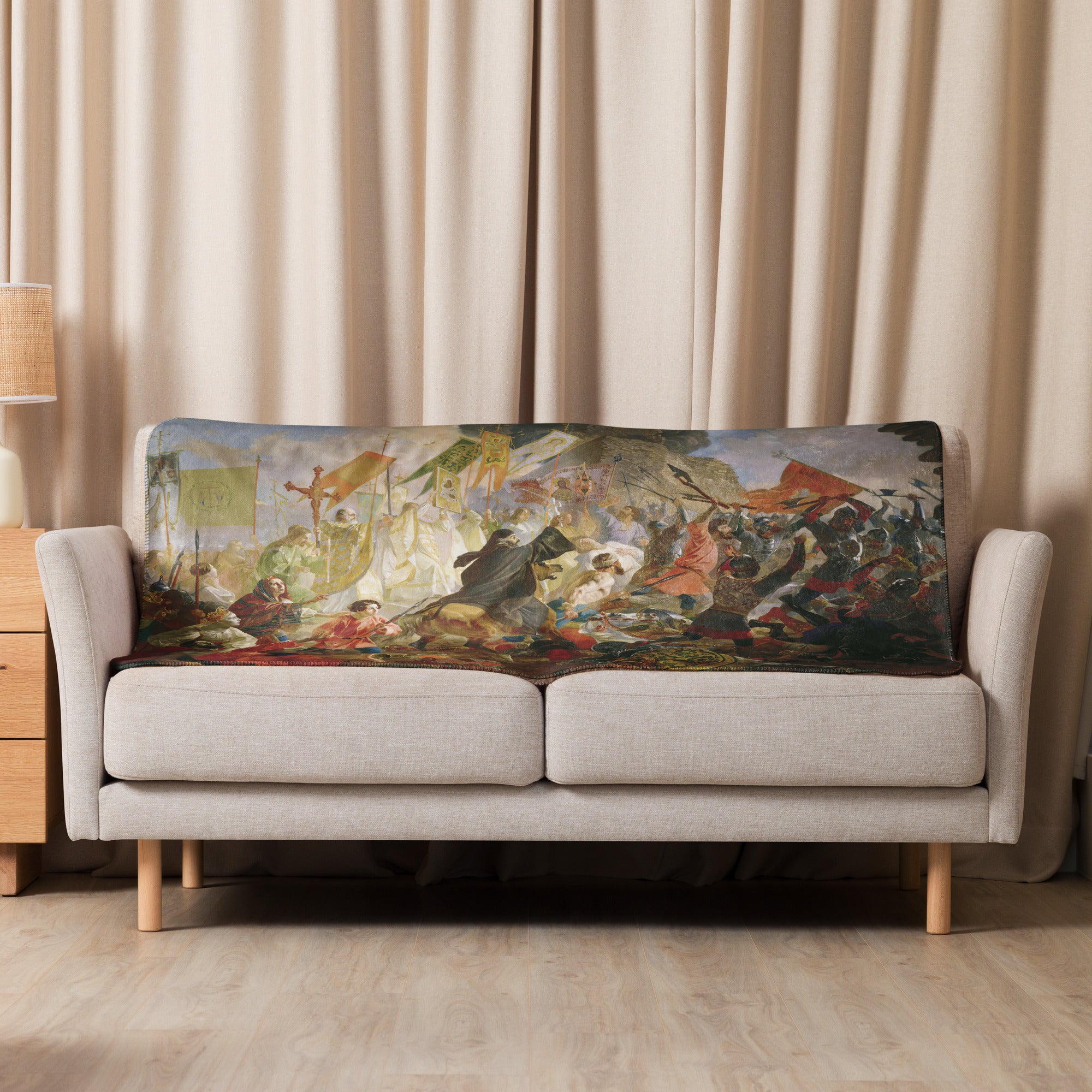 Sherpa blanket Siege of Pskov by Polish King Stefan