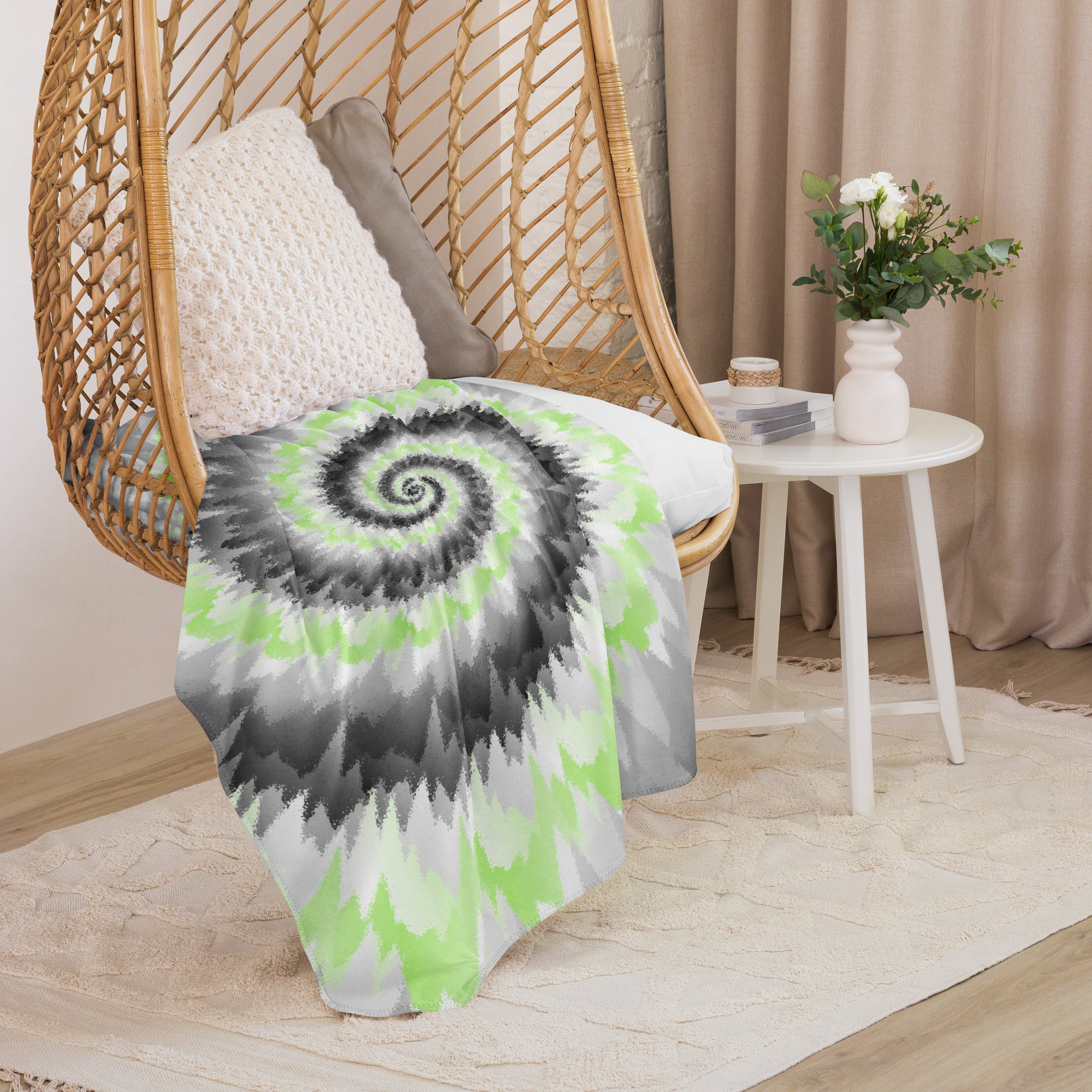 Sherpa blanket Tie Dye Spiral Agender