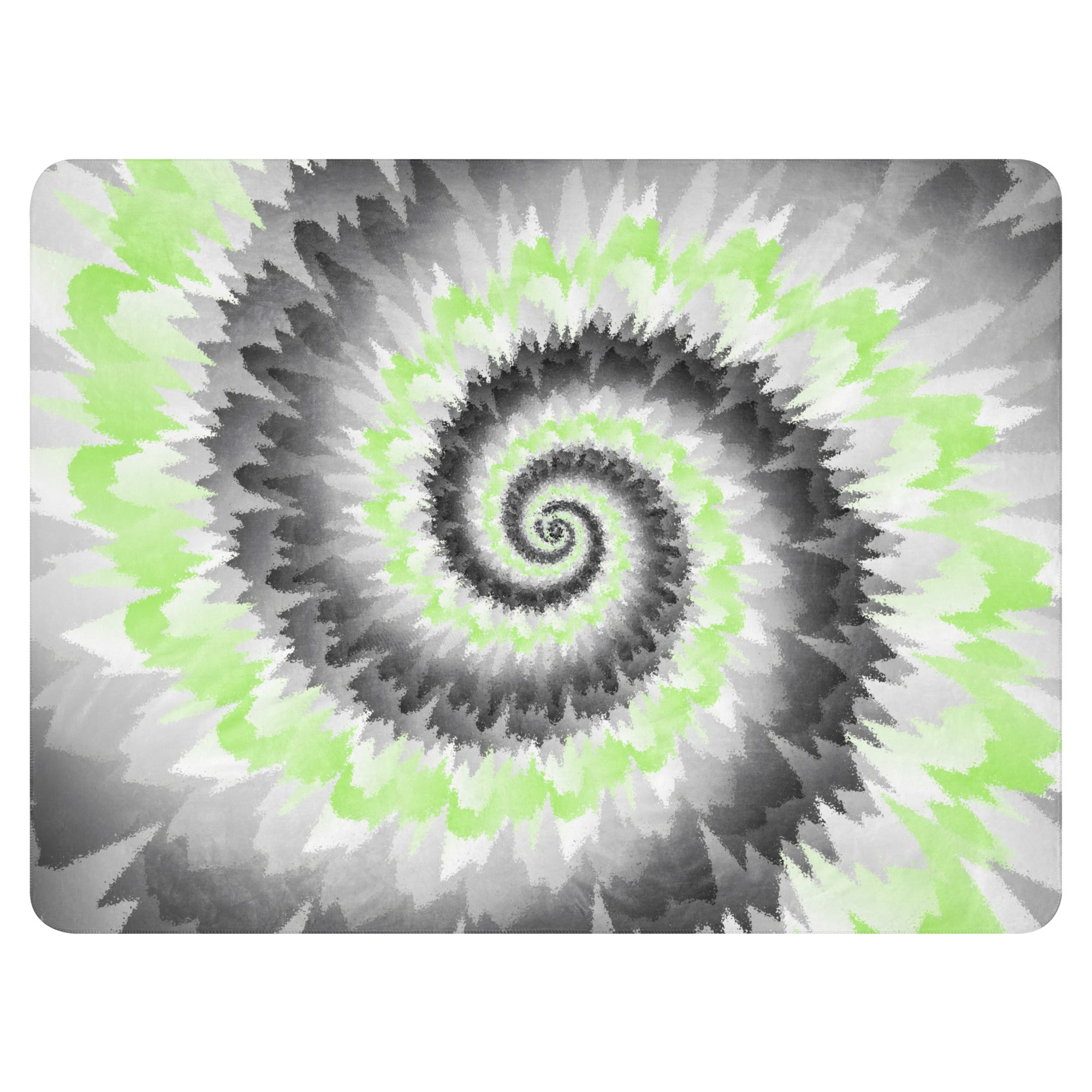 Sherpa blanket Tie Dye Spiral Agender