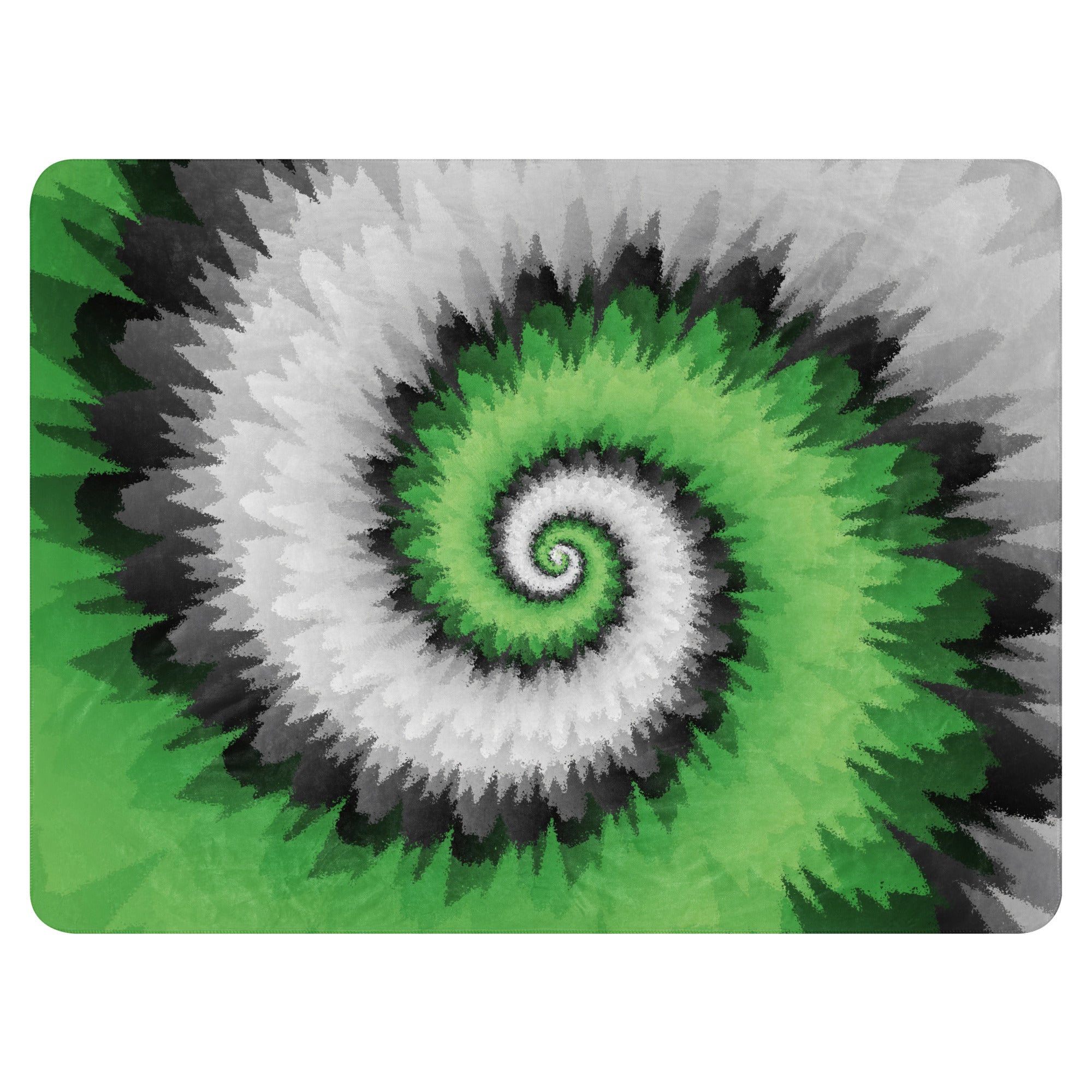 Sherpa blanket Tie Dye Spiral Aromantic