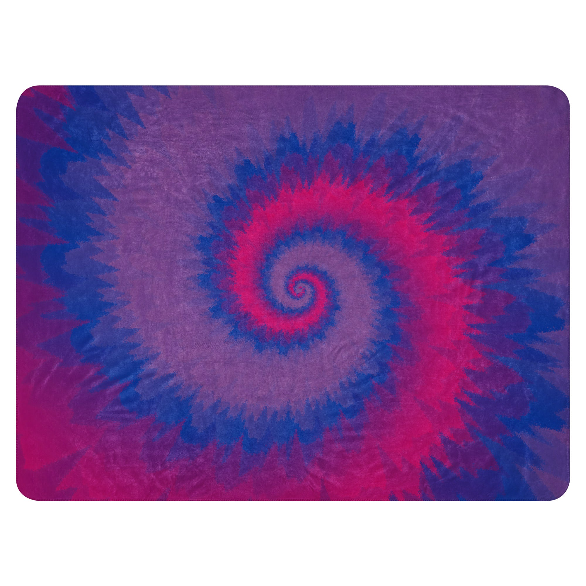 Sherpa blanket Tie Dye Spiral Bisexual