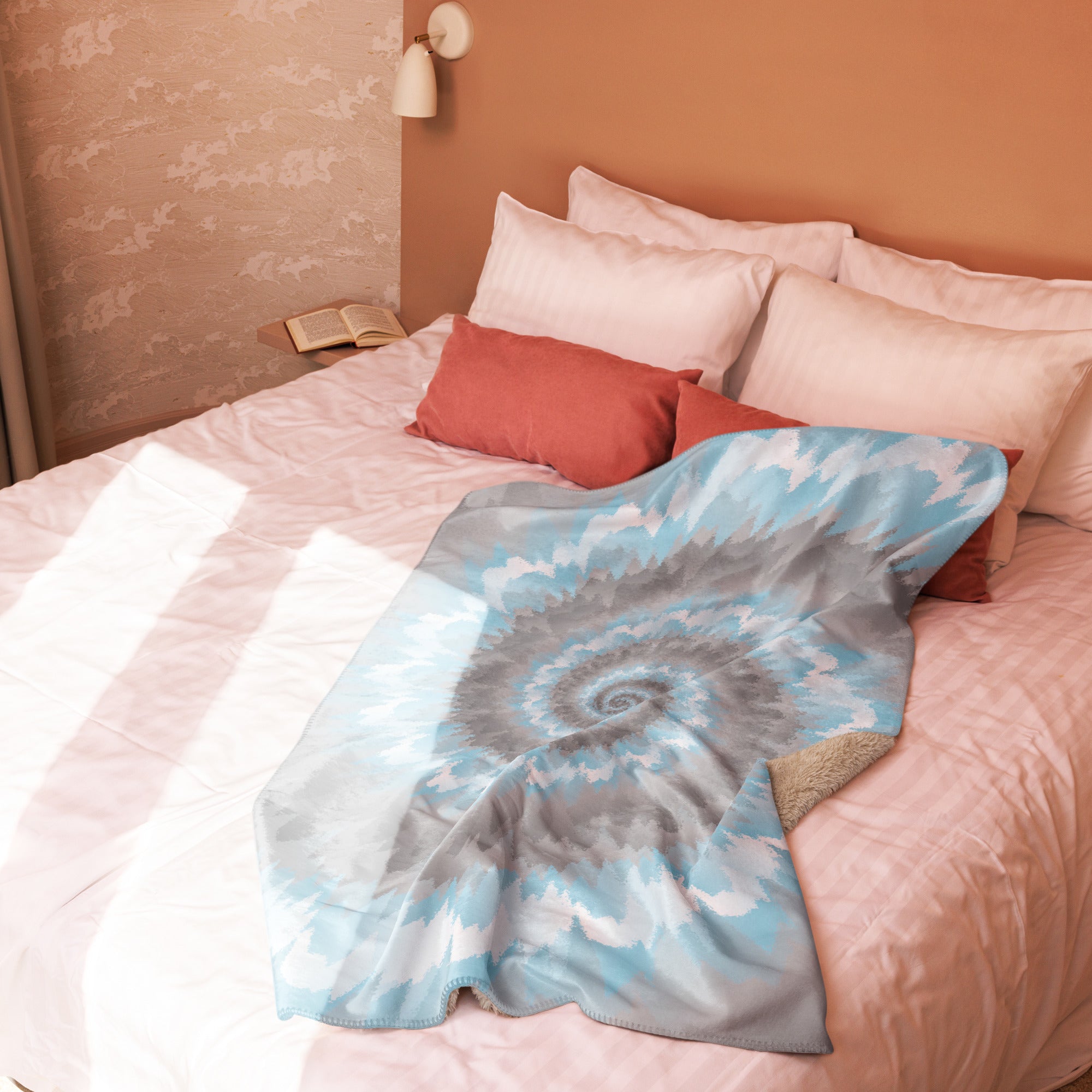 Sherpa blanket Tie Dye Spiral Demiboy