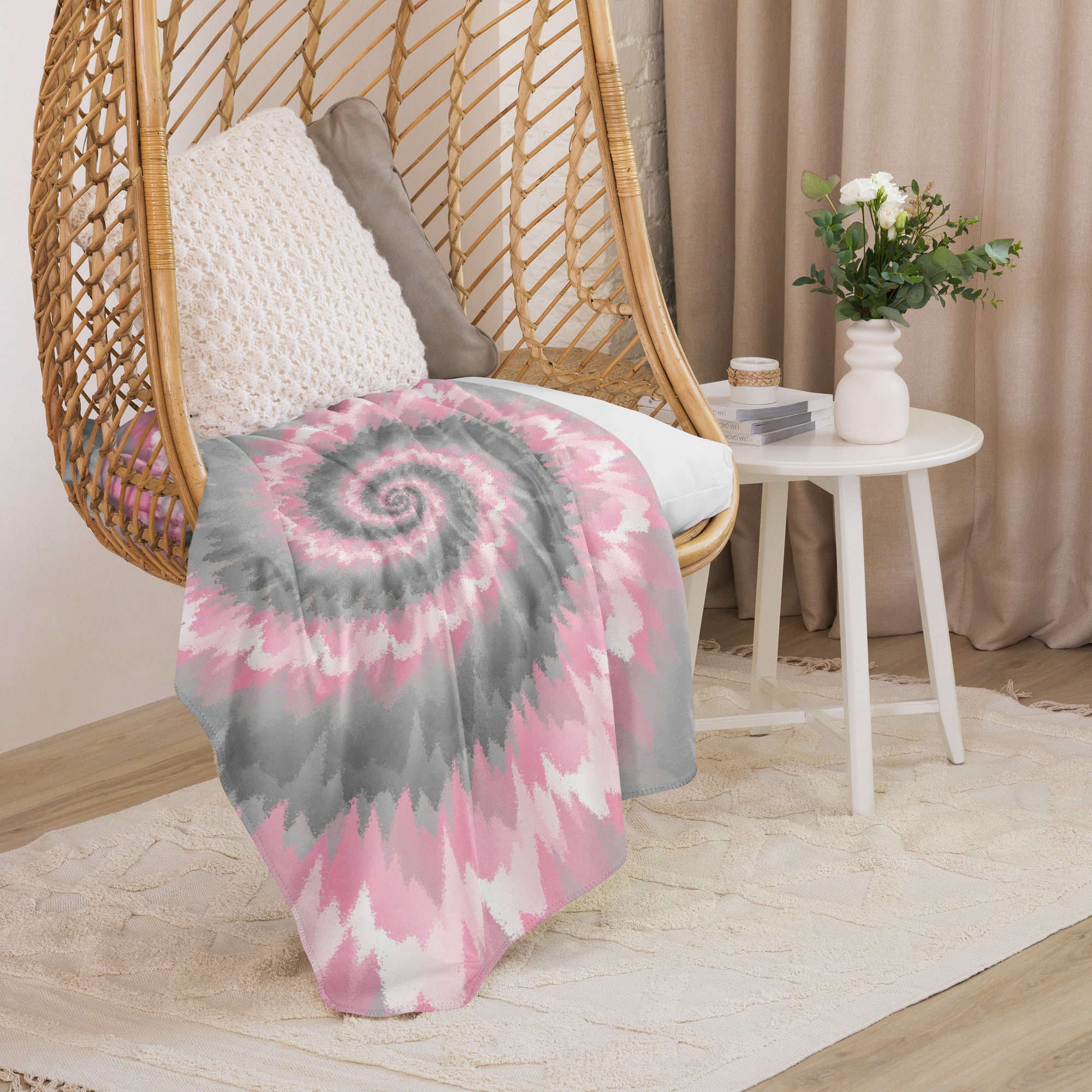 Sherpa blanket Tie Dye Spiral Demigirl