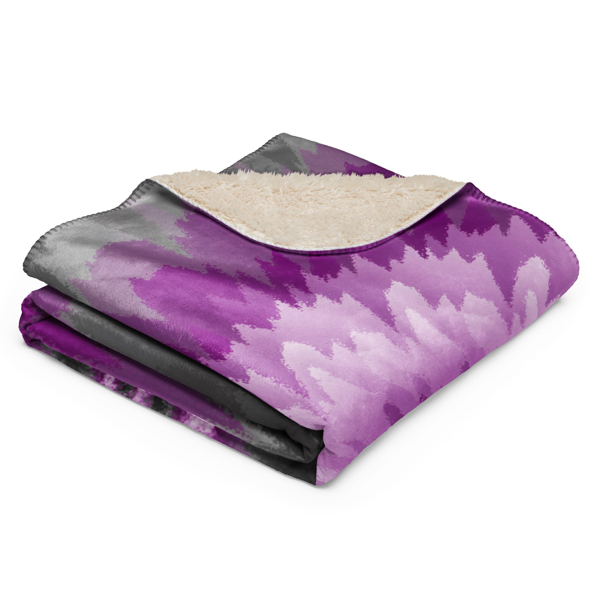 Sherpa blanket Tie Dye Spiral Demisexual