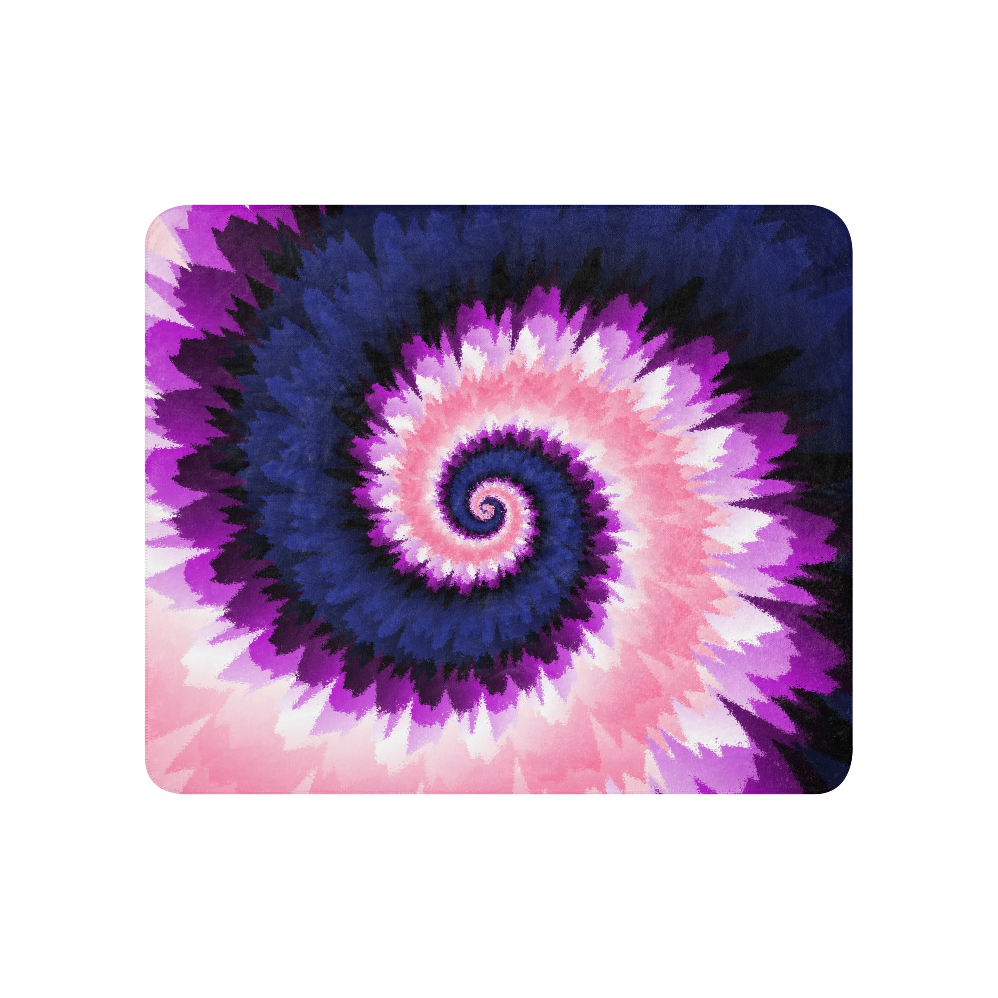 Sherpa blanket Tie Dye Spiral Genderfluid