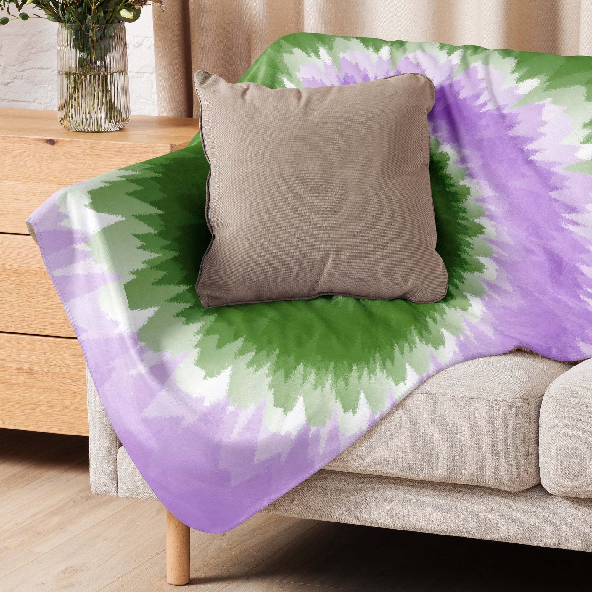 Sherpa blanket Tie Dye Spiral Genderqueer