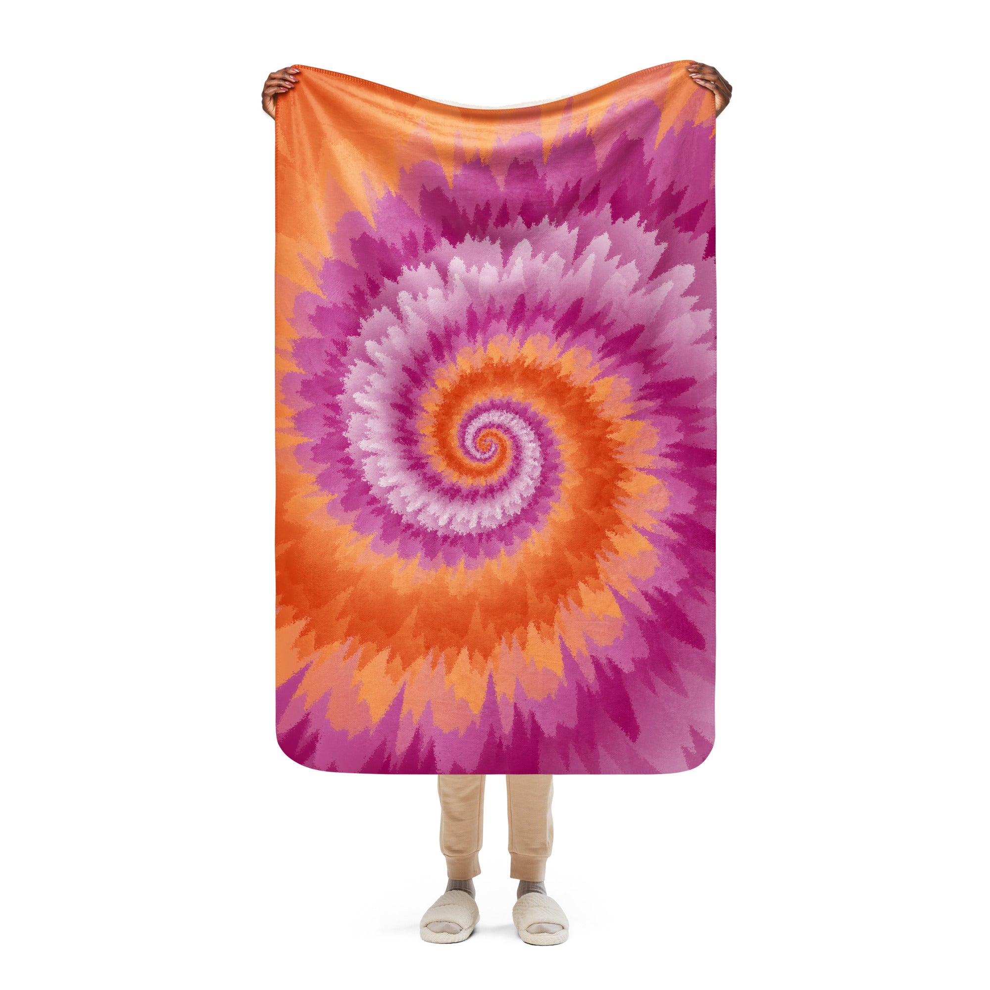 Sherpa blanket Tie Dye Spiral Lesbian