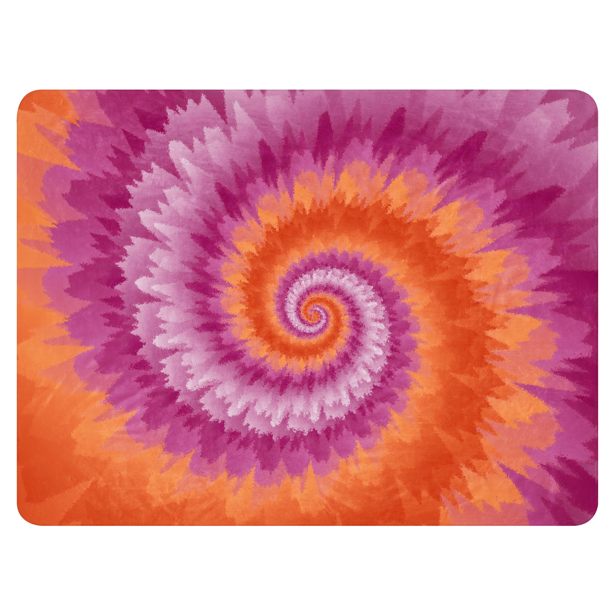 Sherpa blanket Tie Dye Spiral Lesbian