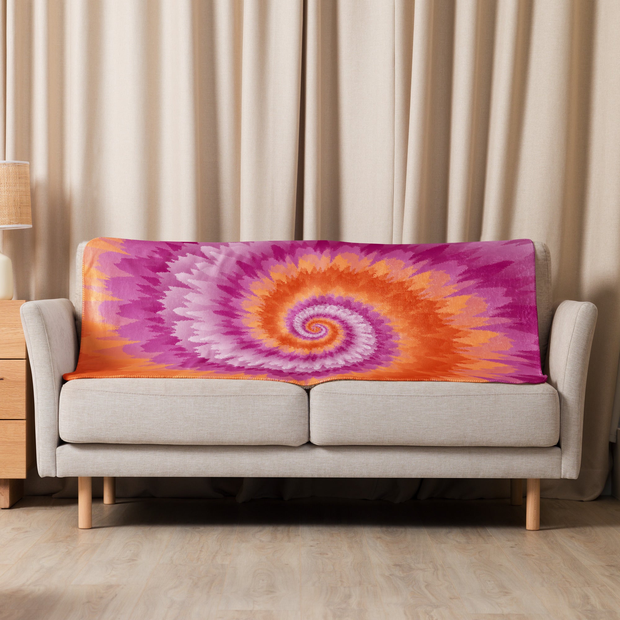 Sherpa blanket Tie Dye Spiral Lesbian