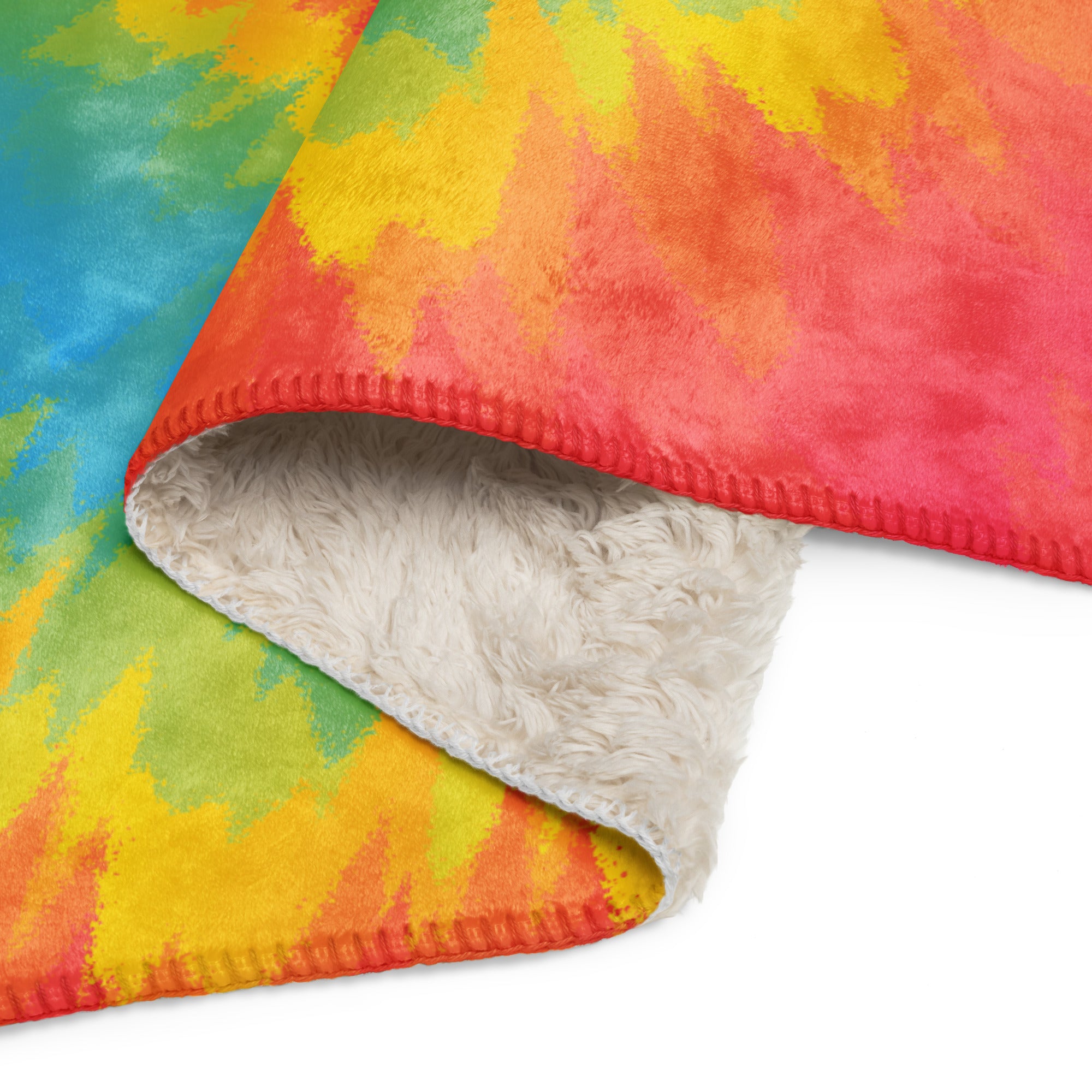 Sherpa blanket Tie Dye Spiral Pansexual