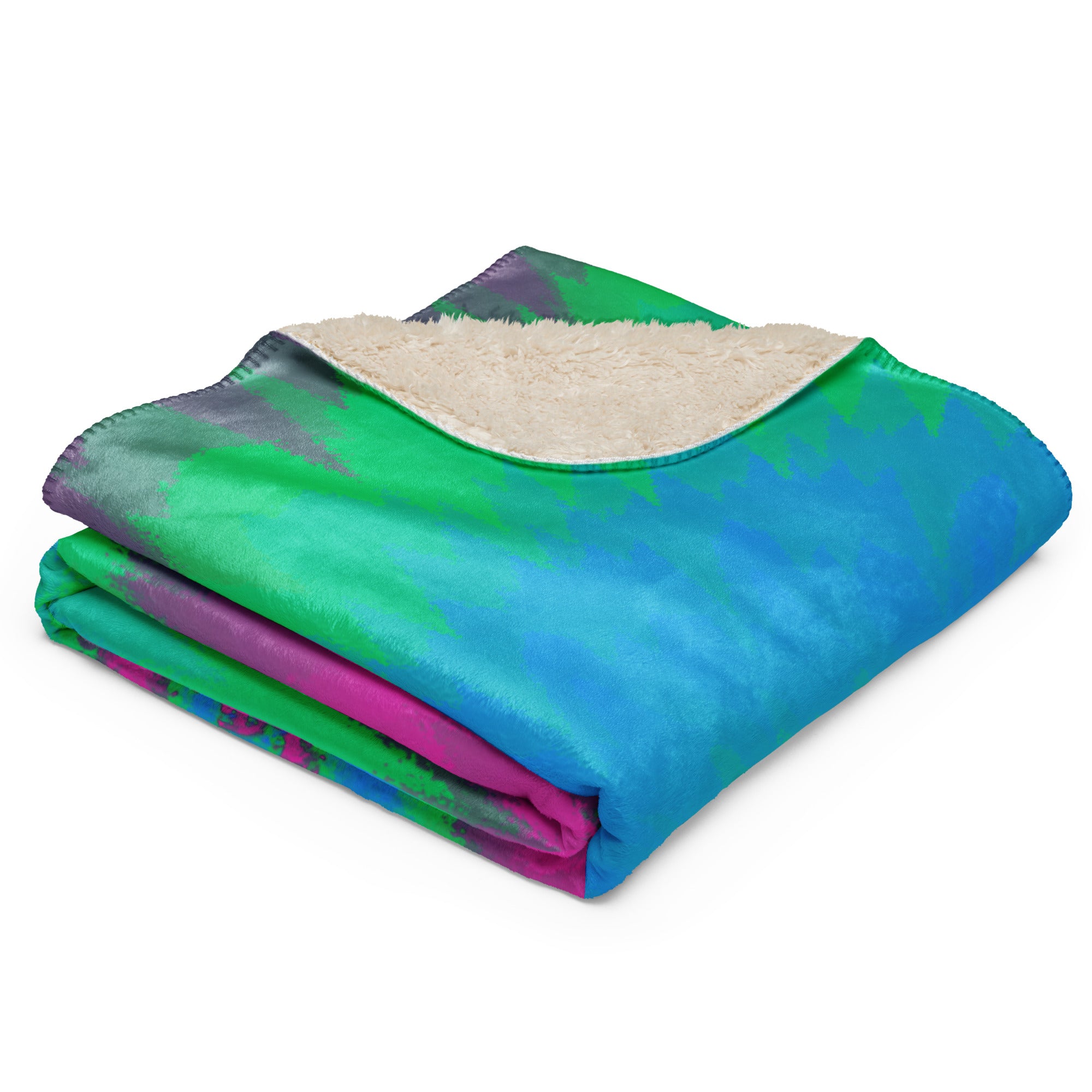 Sherpa blanket Tie Dye Spiral Polysexual