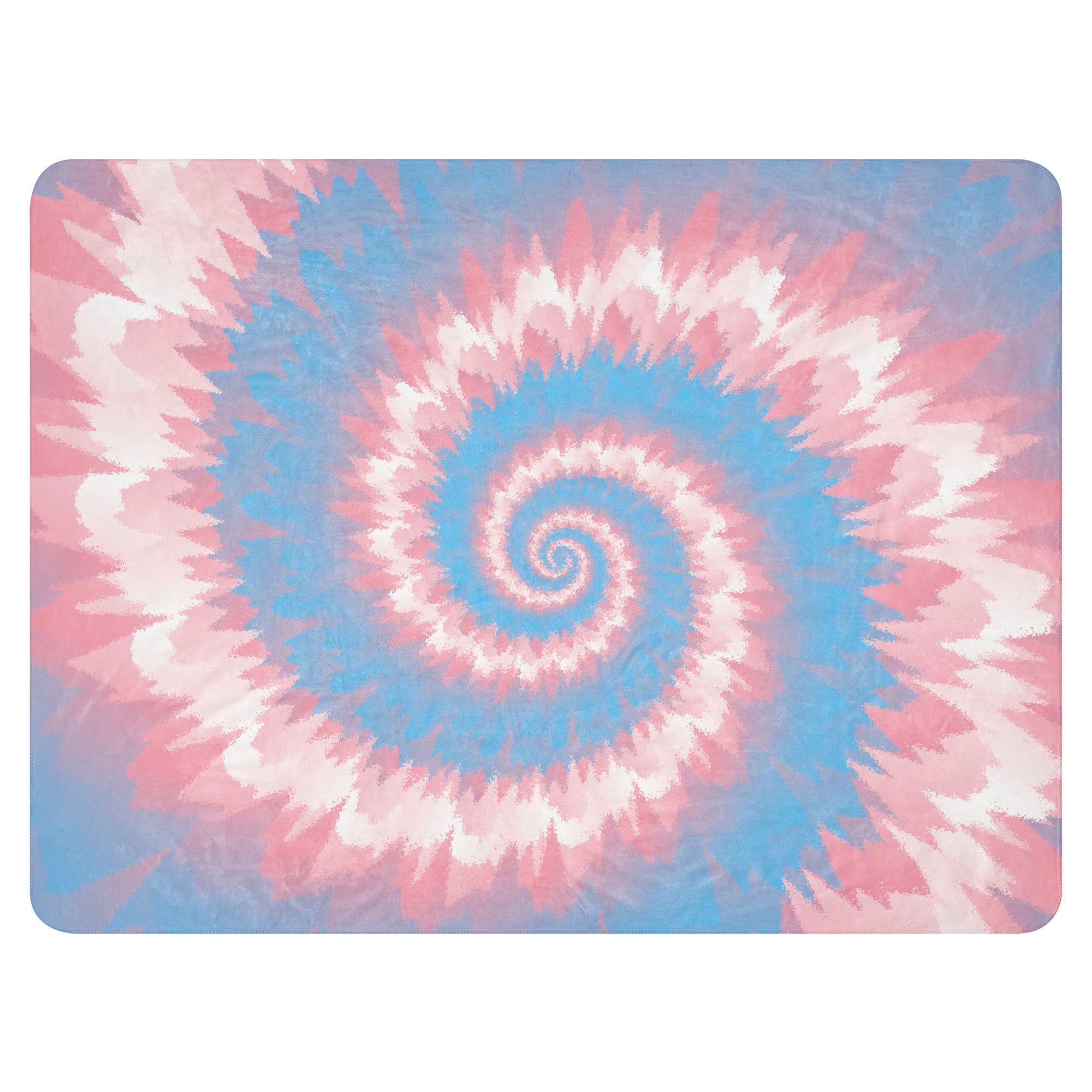Sherpa blanket Tie Dye Spiral Transgender