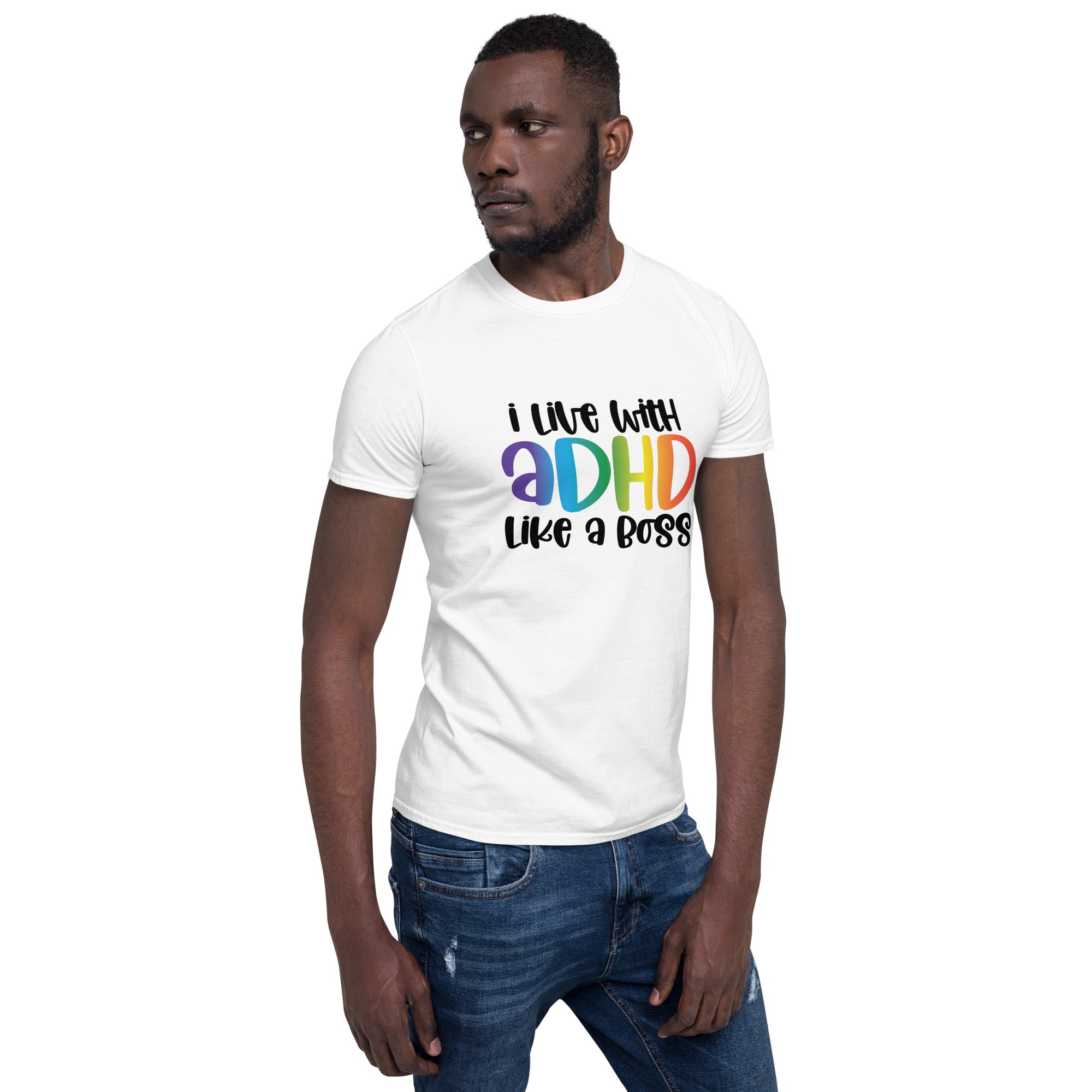 Short Sleeve Unisex T Shirt ADHD Like A Boss