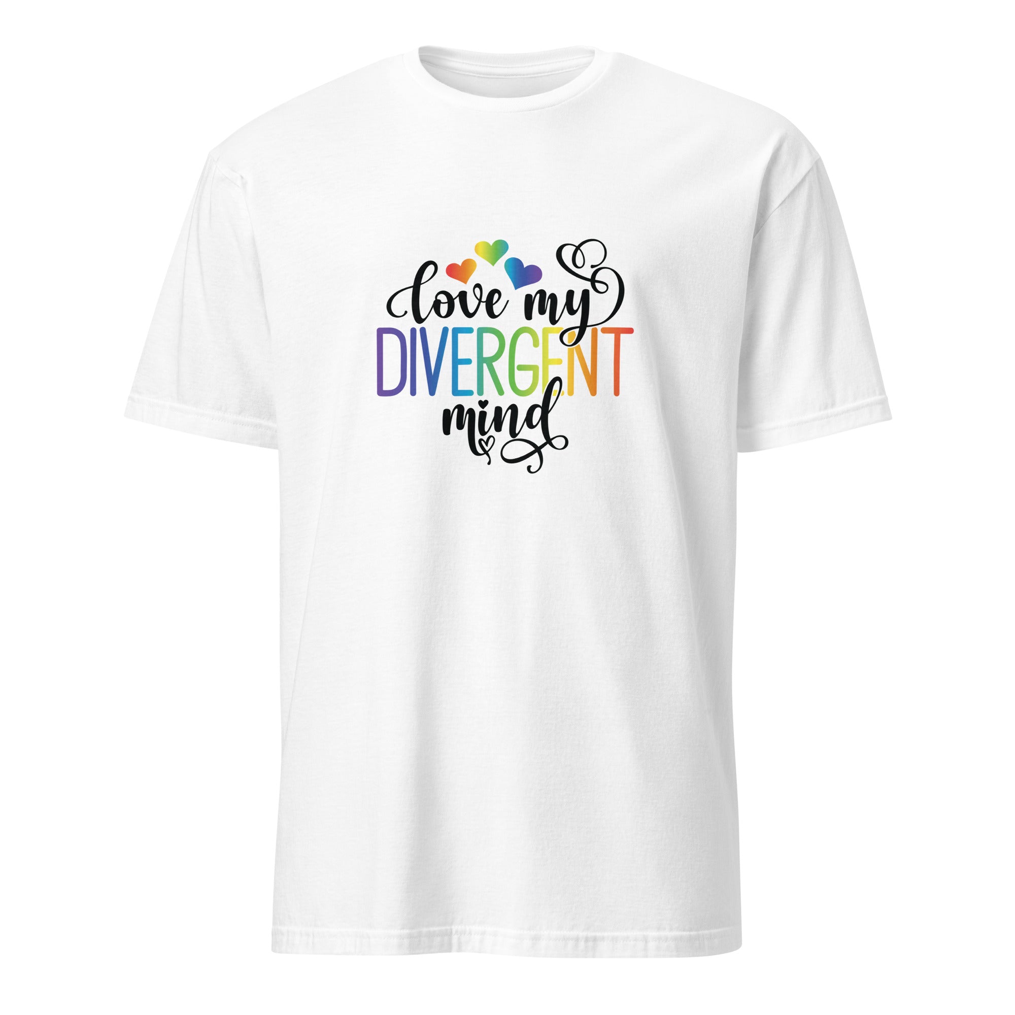 Short Sleeve Unisex T Shirt ADHD Love My Divergent Mind