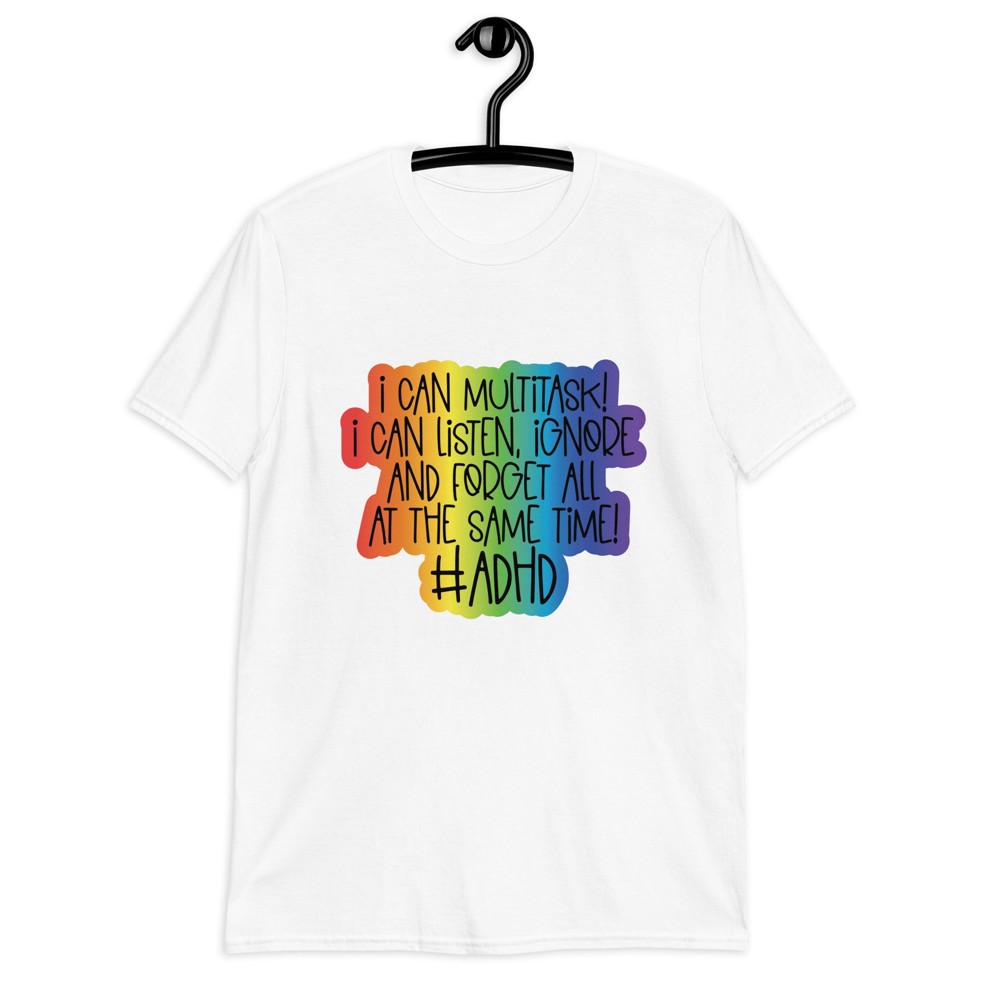 Short Sleeve Unisex T Shirt ADHD Multitask ADHD