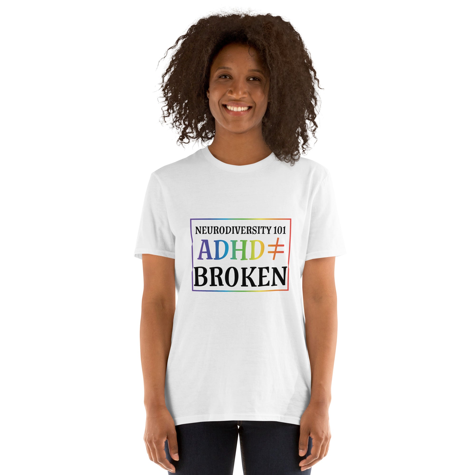 Short Sleeve Unisex T Shirt ADHD Neurodiversity 101