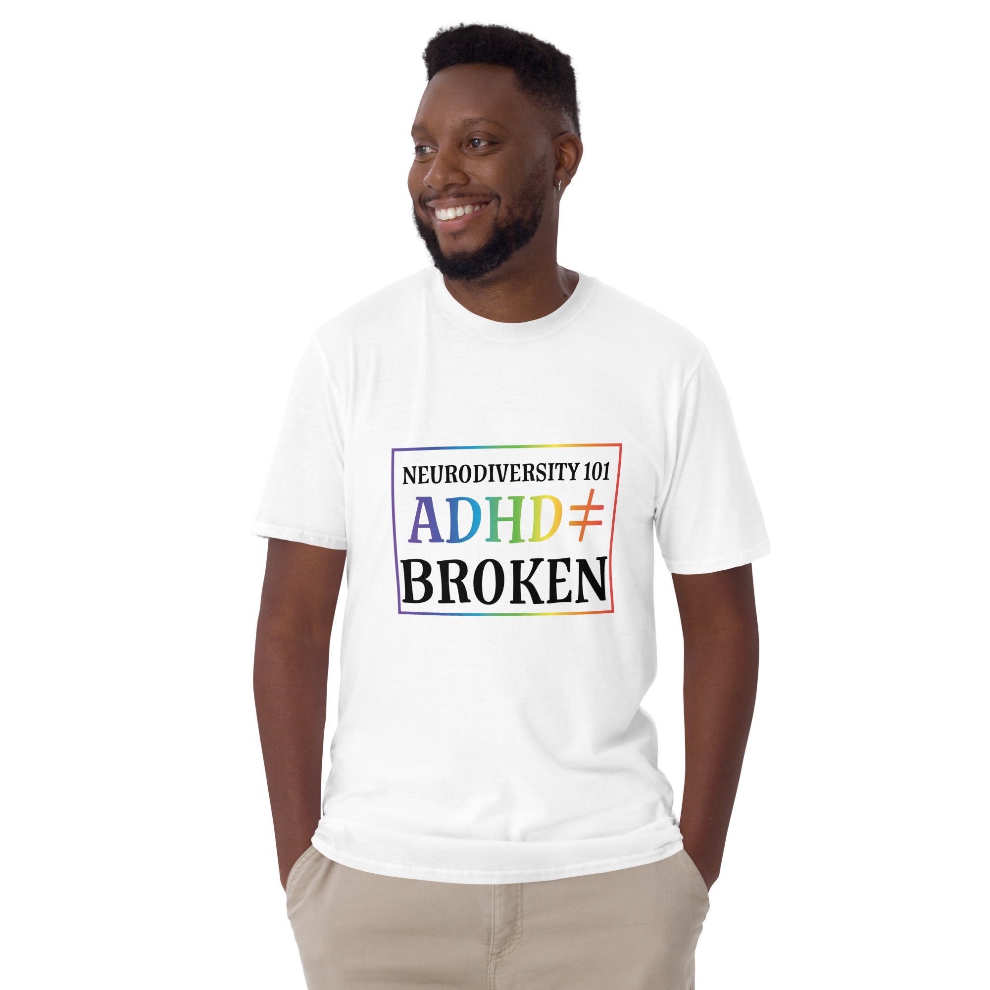 Short Sleeve Unisex T Shirt ADHD Neurodiversity 101