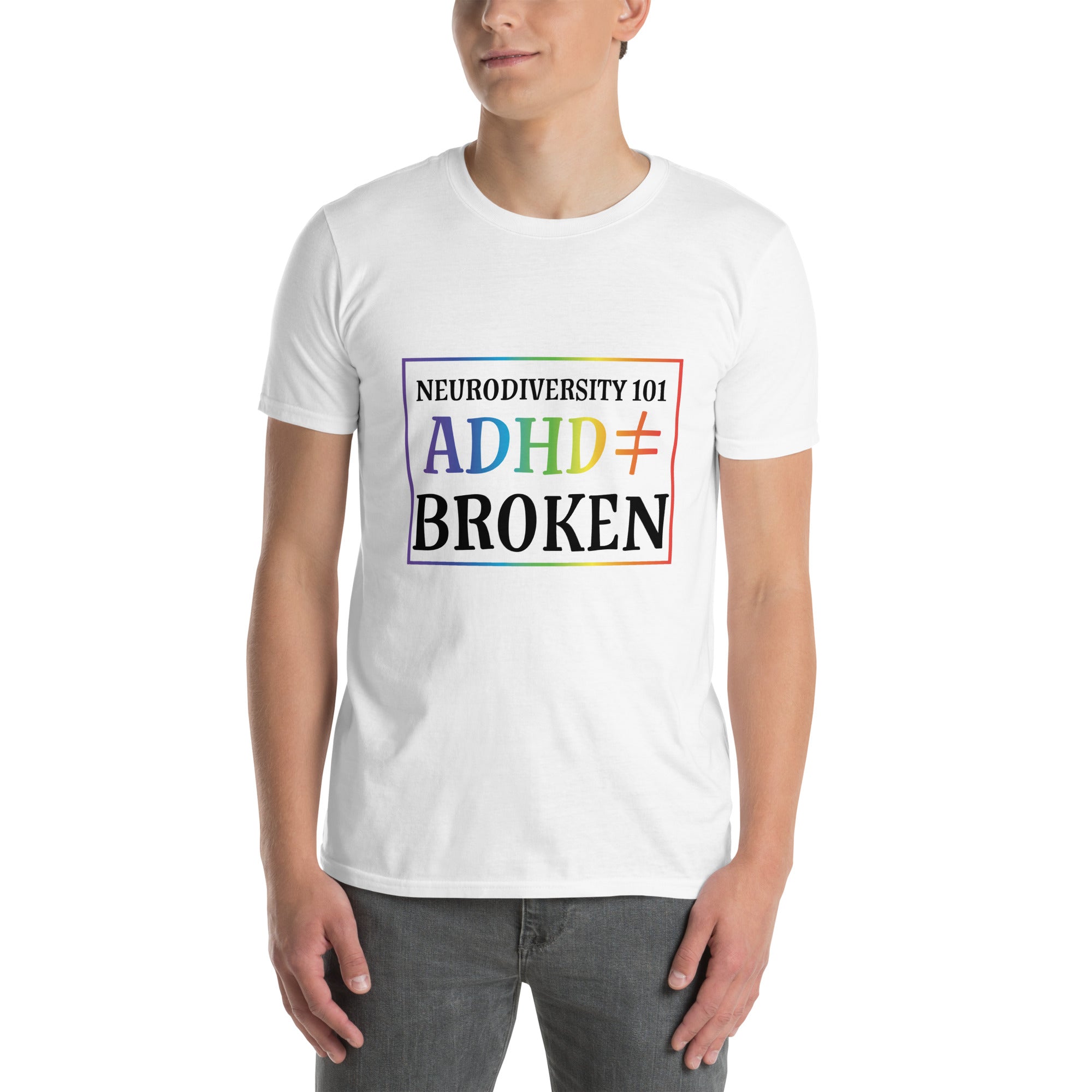 Short Sleeve Unisex T Shirt ADHD Neurodiversity 101