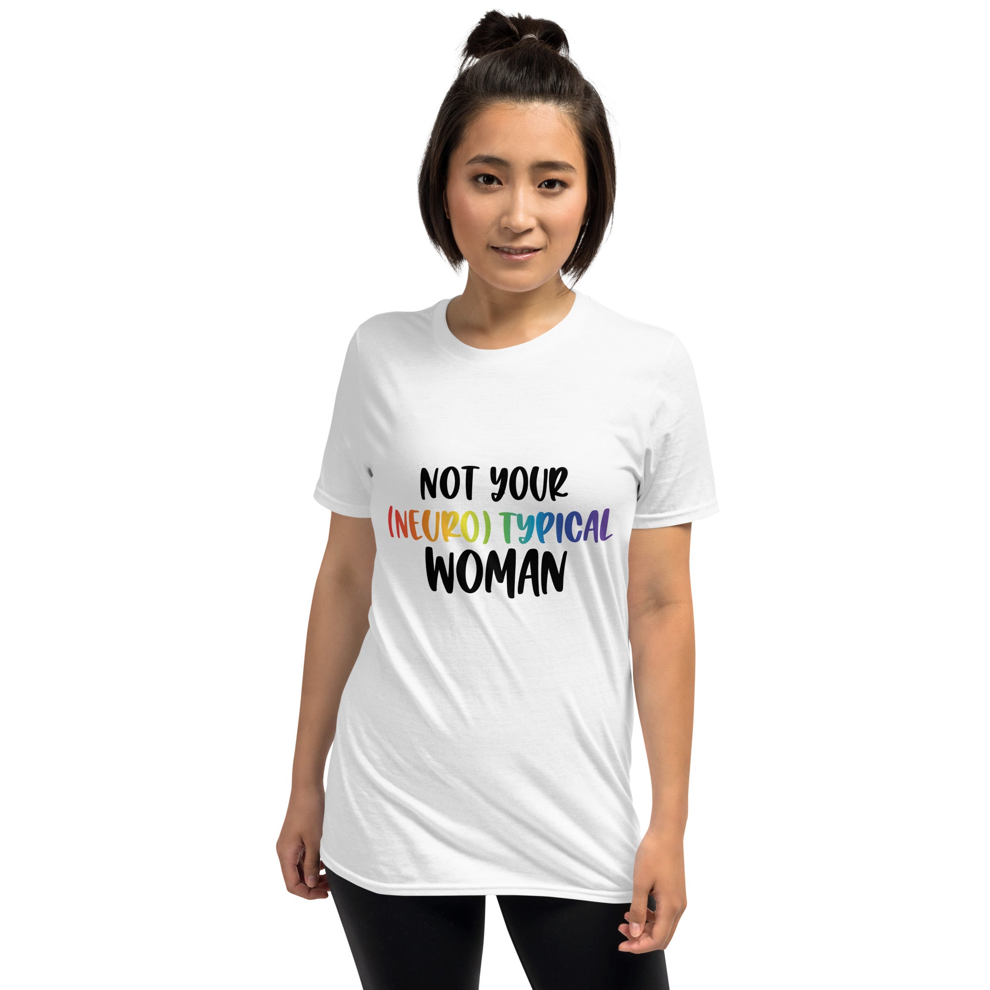 Short Sleeve Unisex T Shirt ADHD Neurotypical Woman