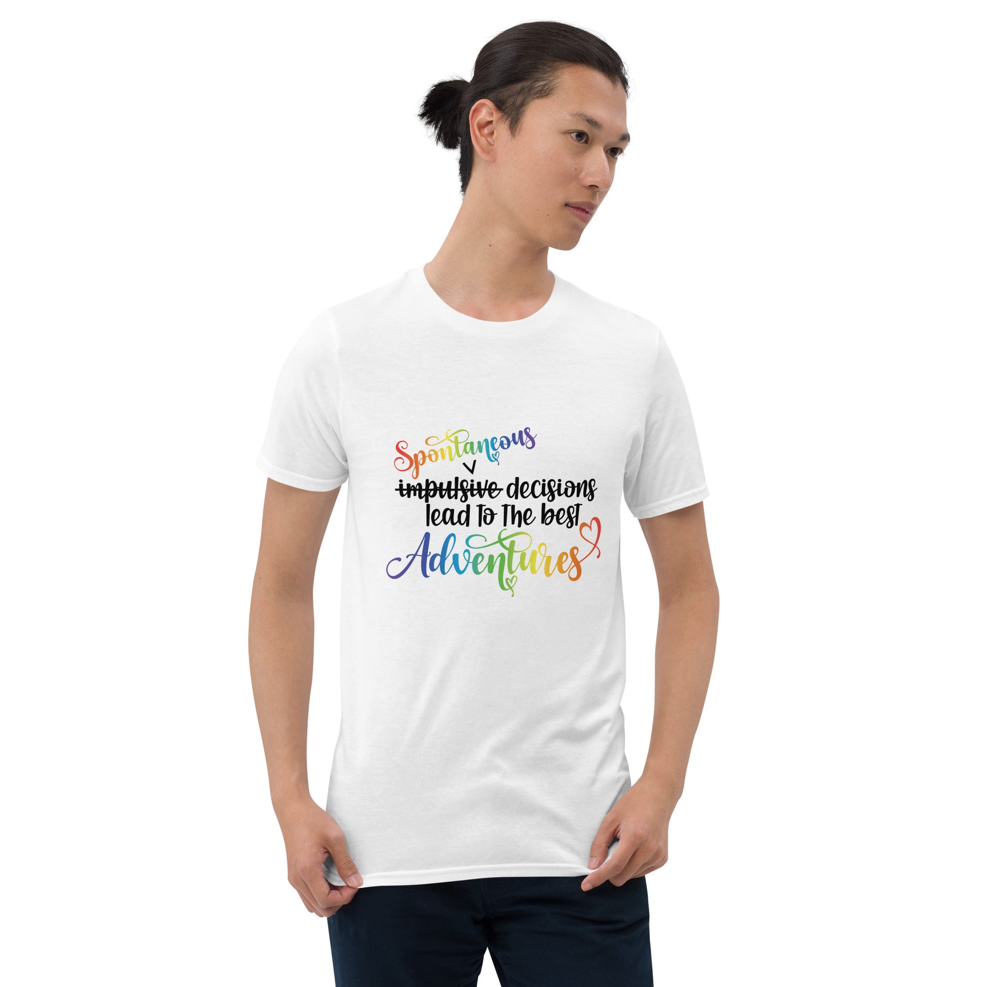 Short Sleeve Unisex T Shirt ADHD Spontaneous Adventures