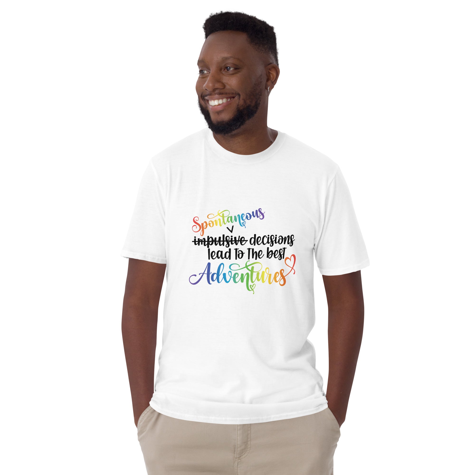Short Sleeve Unisex T Shirt ADHD Spontaneous Adventures