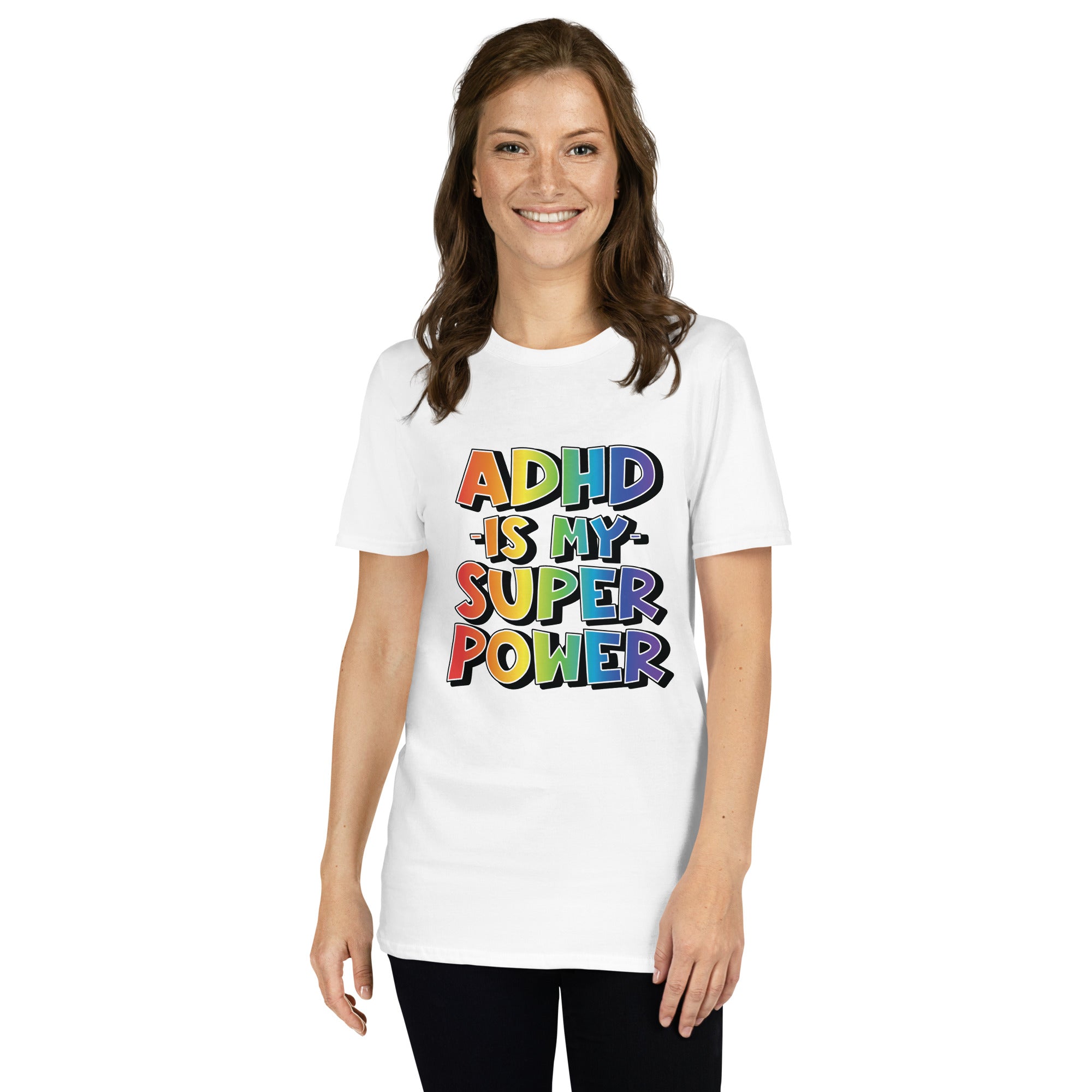 Short Sleeve Unisex T Shirt ADHD SuperPower