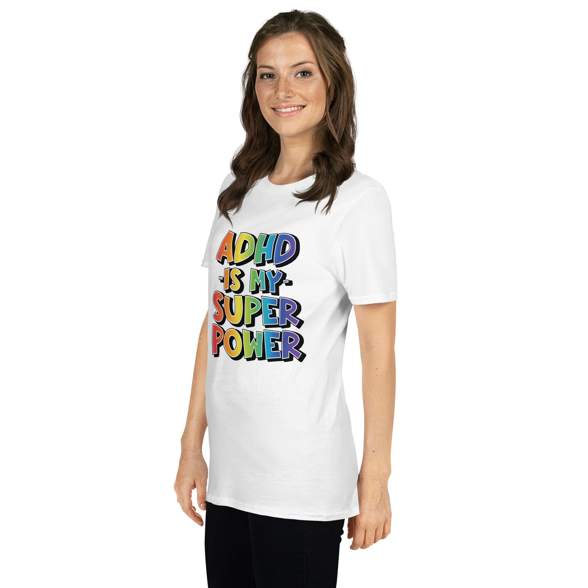 Short Sleeve Unisex T Shirt ADHD SuperPower
