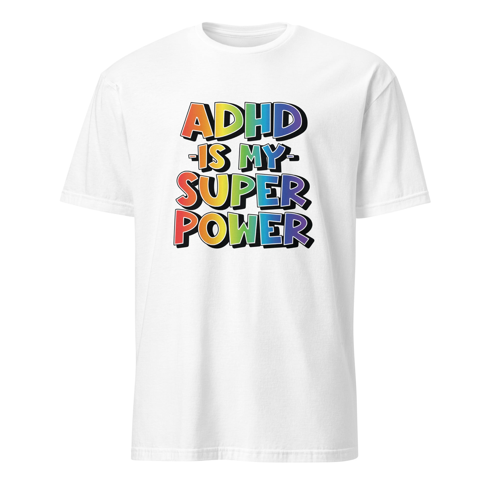 Short Sleeve Unisex T Shirt ADHD SuperPower